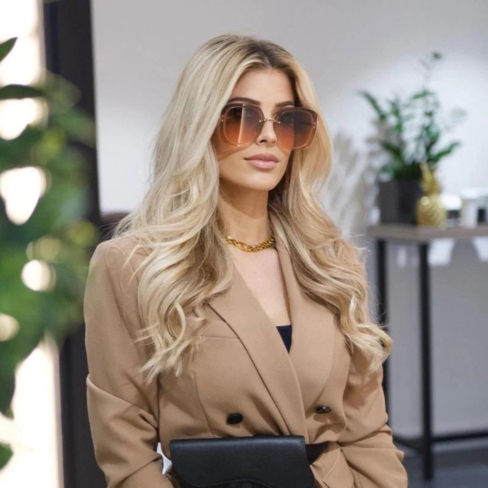 Dior DIOR Sunglasses ULTRADIOR SU B0E0 Gold/Nude Women NEW Size ONE SIZE - 9 Thumbnail