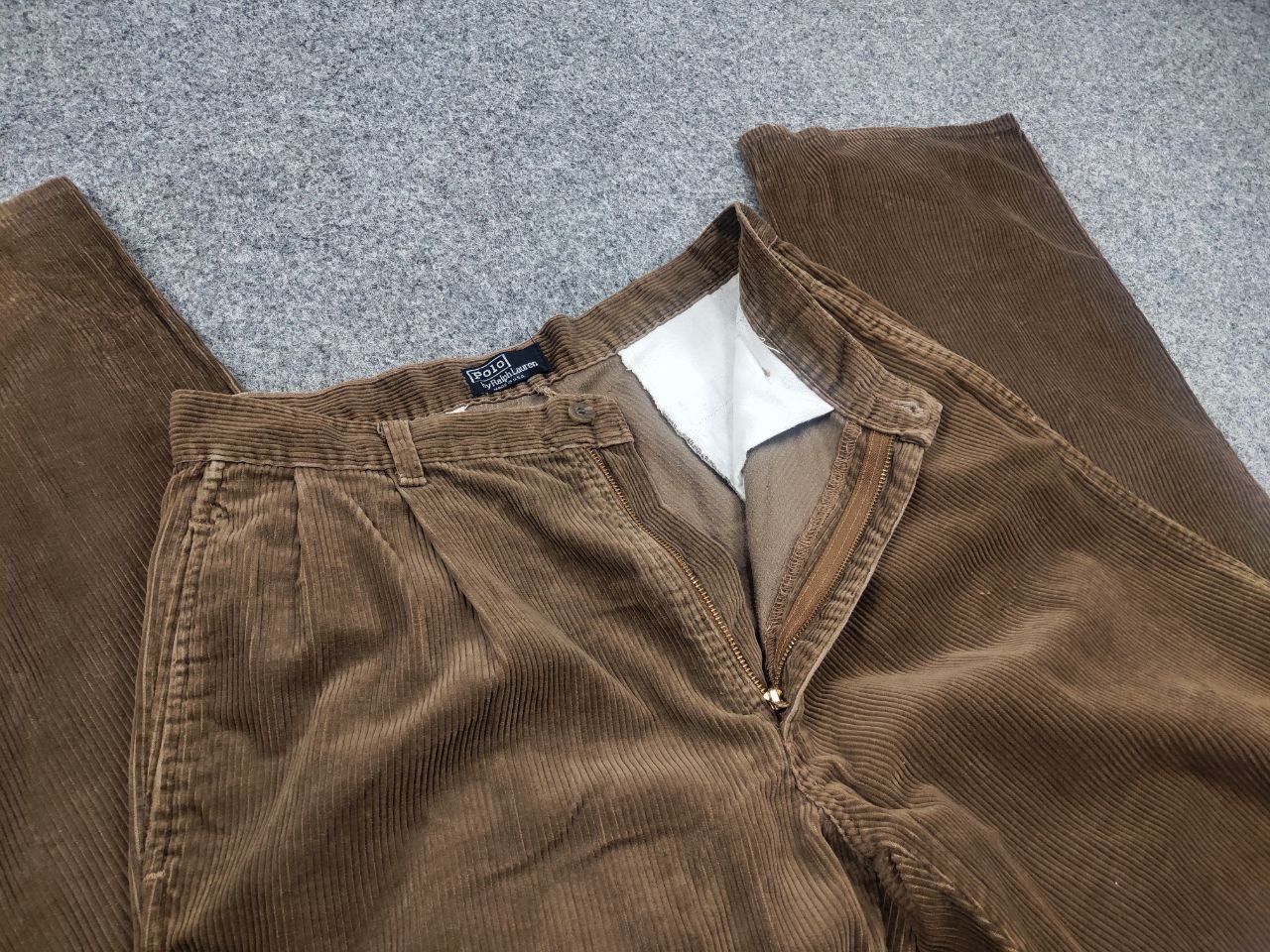 Vintage 80's Polo ralph lauren USA Corduroy Pants Talon Zip