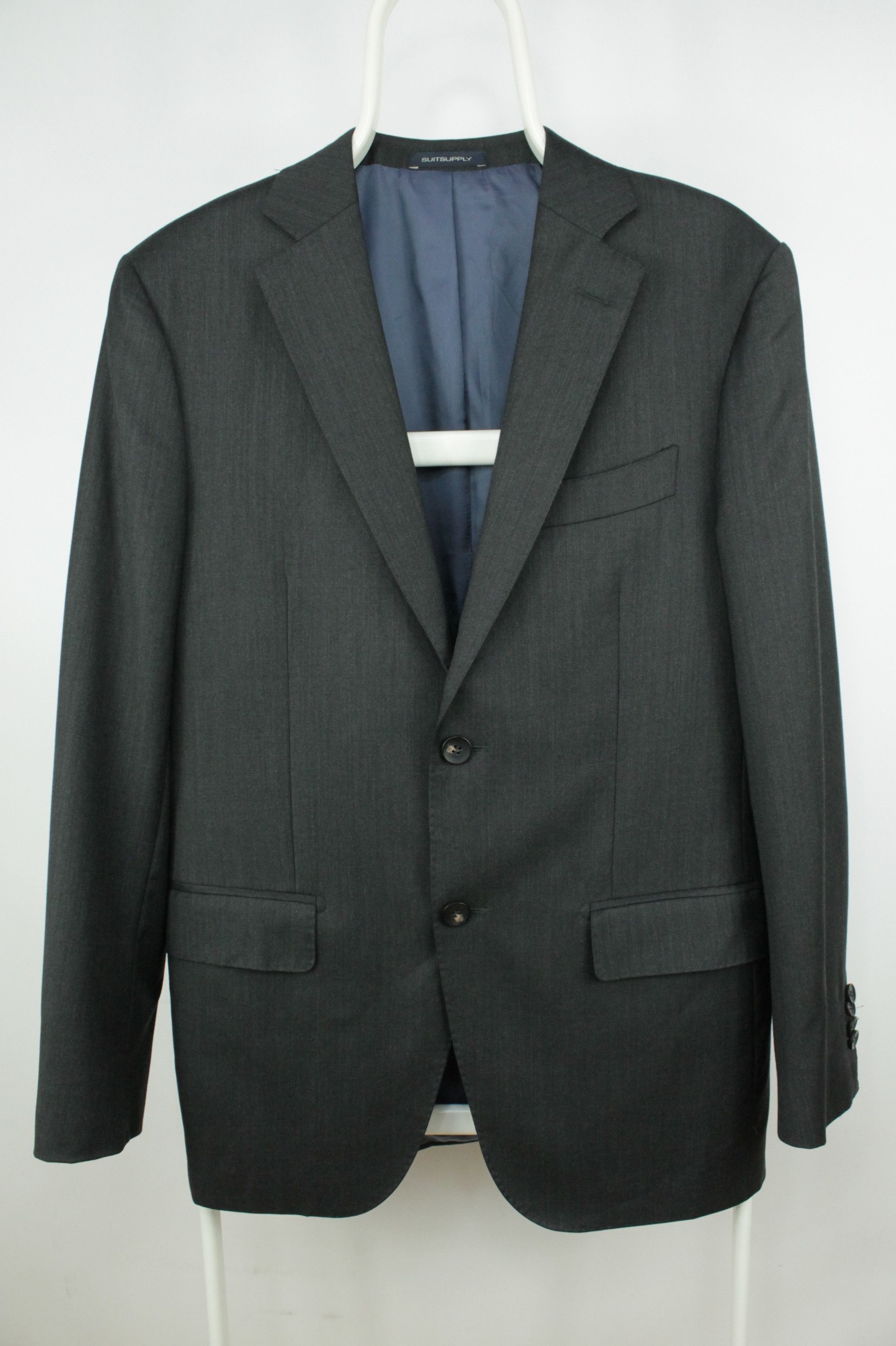 Suitsupply Suitsupply Napoli Slim Fit Gray Wool 110's Blazer Jacket Size US S / EU 44-46 / 1 - 1 Thumbnail