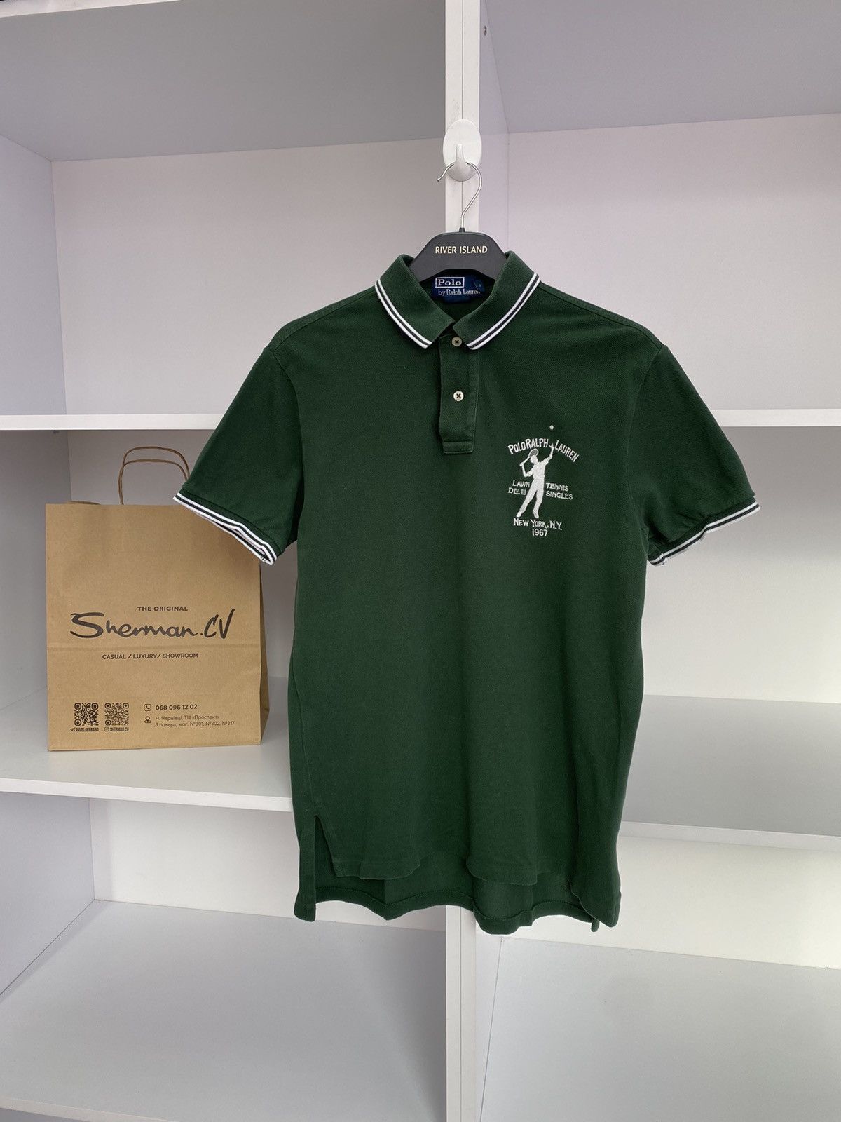 Polo Ralph Lauren × Vintage Vintage Polo Ralph Lauren Polo Tennis Tee Size US M / EU 48-50 / 2 - 3 Thumbnail