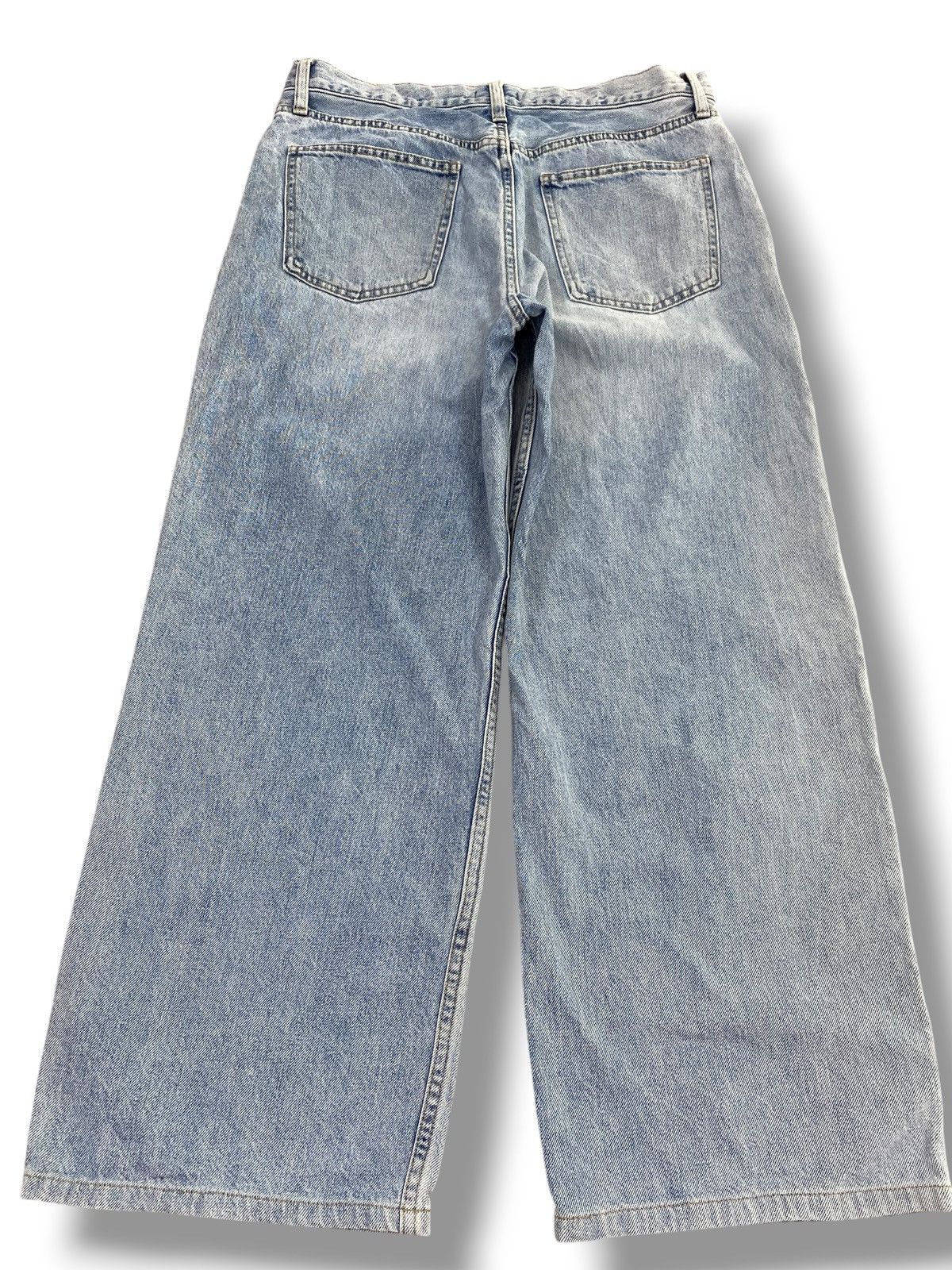 Uniqlo Uniqlo Brand Acid Blue Wash Style Baggy Jeans Size US 30 / EU 46 - 3 Thumbnail