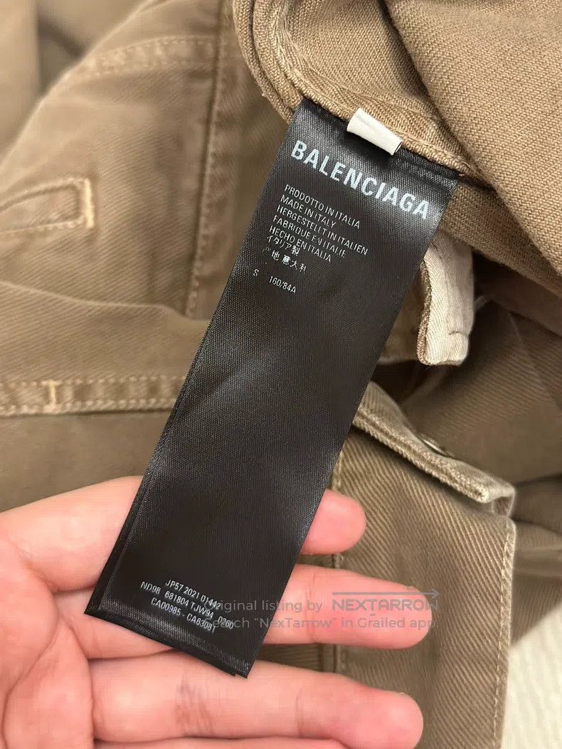 Balenciaga Balenciaga Embroidered logo denim jacket Size US S / EU 44-46 / 1 - 4 Thumbnail