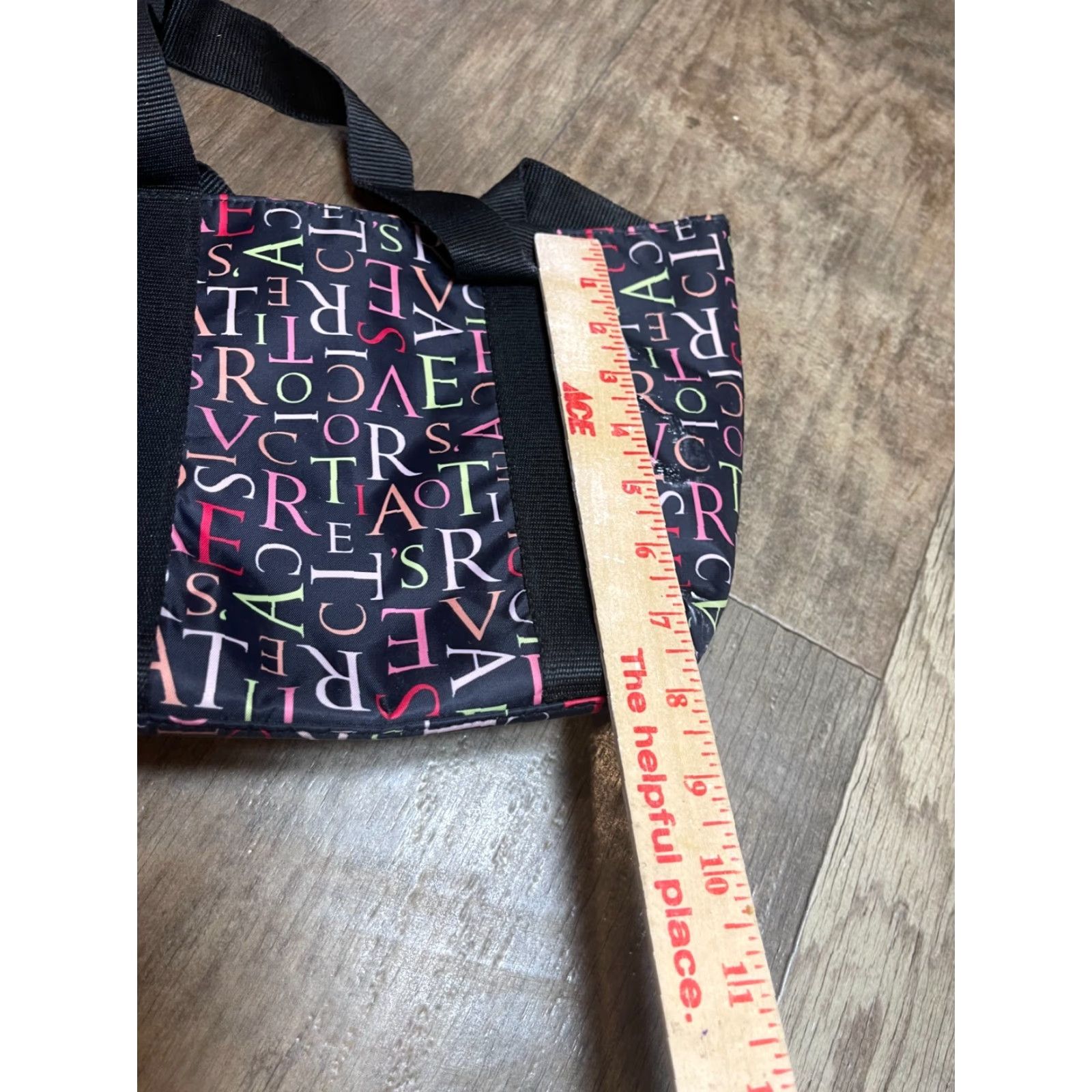 Victoria's Secret Victoria's Secret Duffle Bag Gym Duffel Travel Tote Carrying Case Black 12"x8" Size ONE SIZE - 2 Thumbnail
