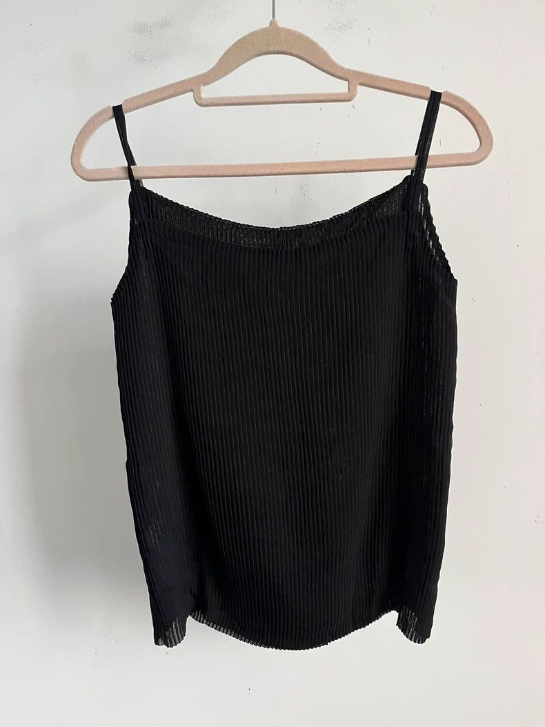 issey miyake size:3 black tank top 2505-Nextarrow