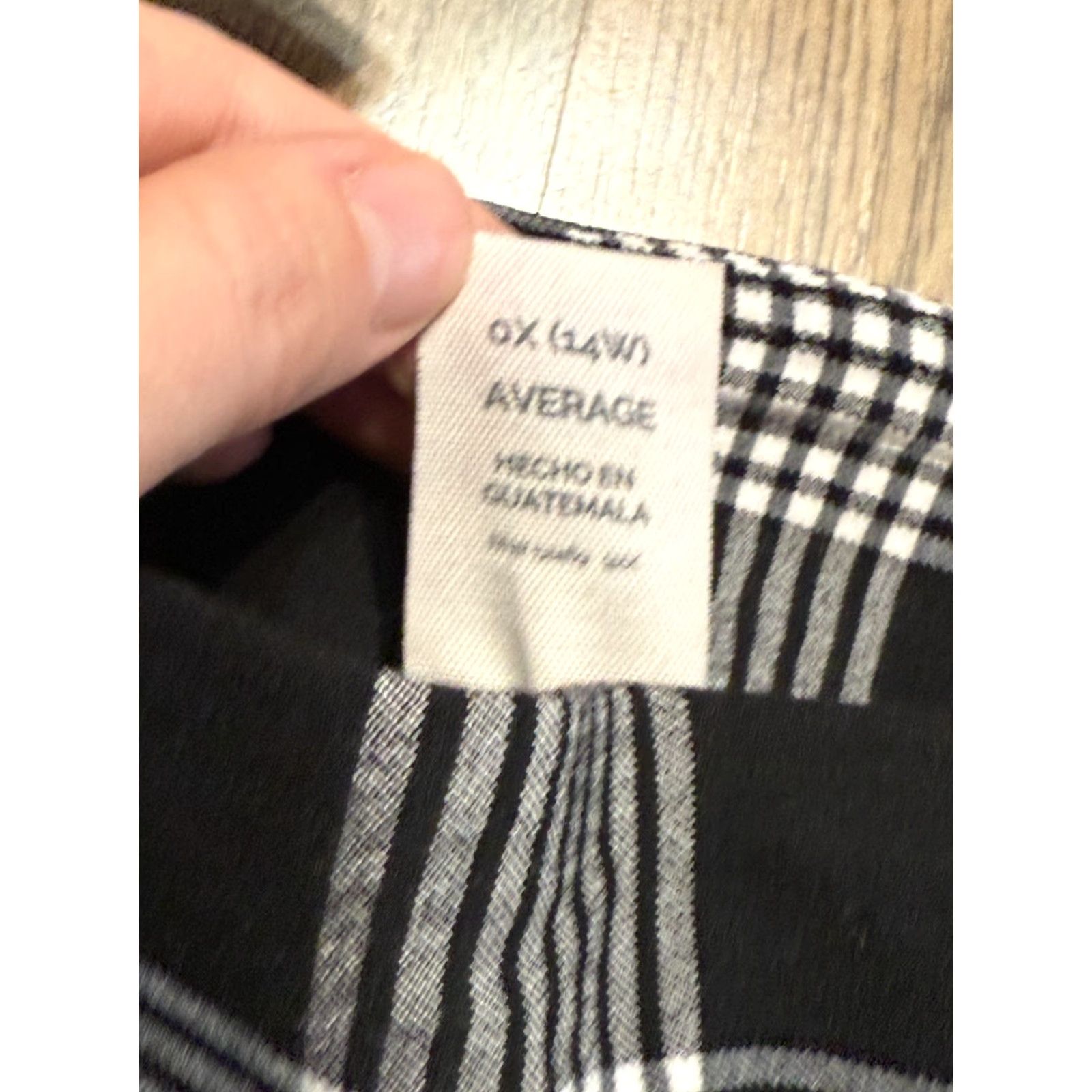 Vintage Terra & Sky Pants Women's 14W Black White Plaid Pull On Regular Inseam 29 in Flat Front Ankle Pants Size 36" / US 14 / IT 50 - 5 Thumbnail