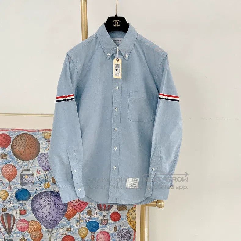 Thom Browne Thom Browne Blue Shirt Size US L / EU 52-54 / 3 - 1 Thumbnail