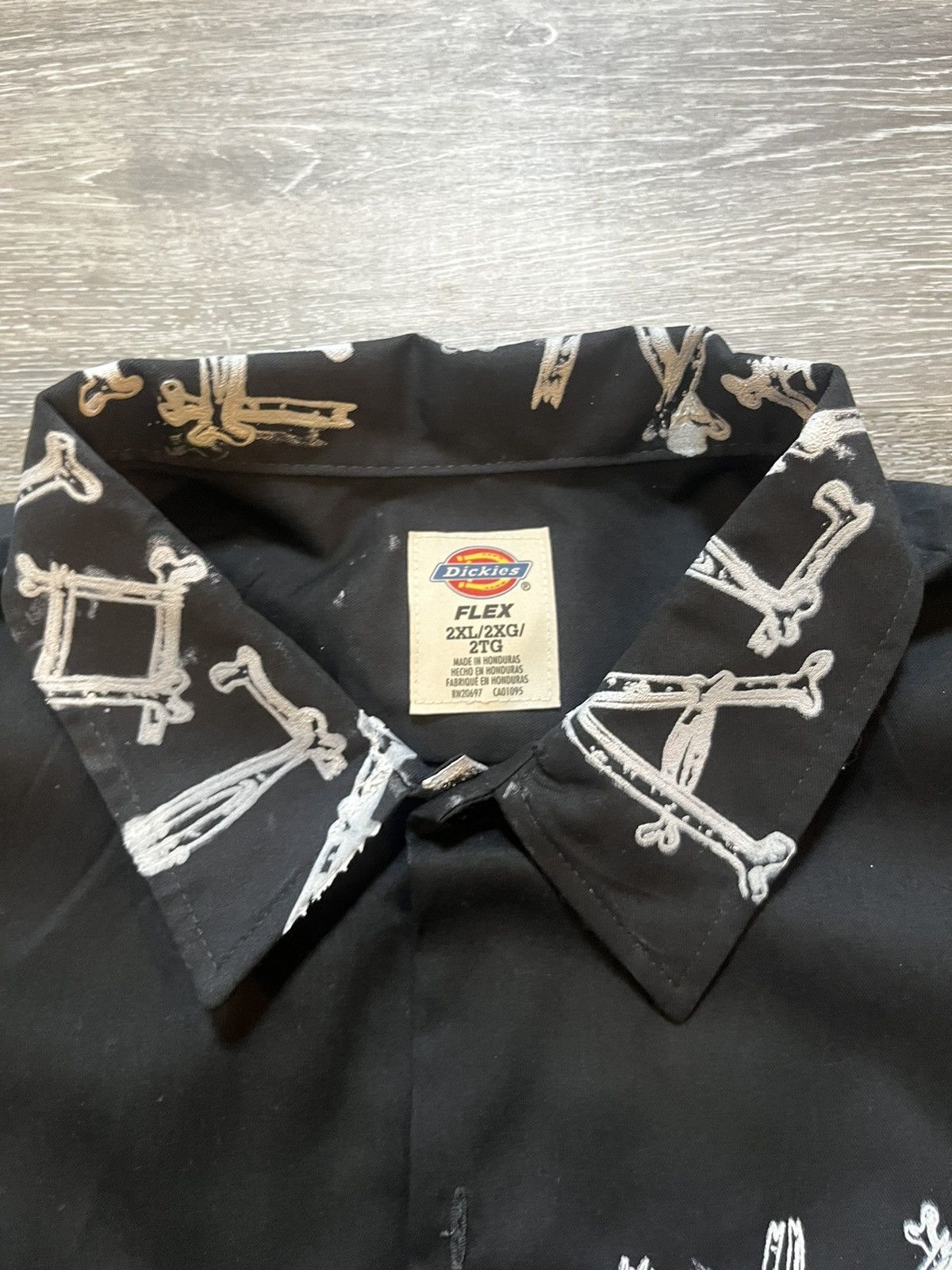 Other Dickies Skulls Button Up Shirt Size US XXL / EU 58 / 5 - 3 Thumbnail
