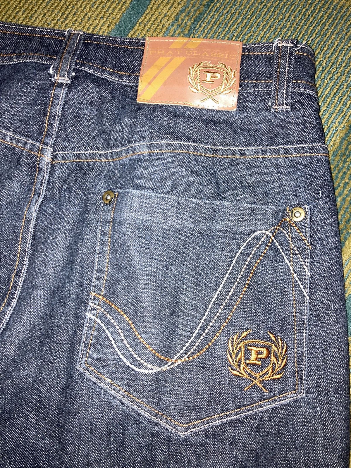 Phat Farm × Vintage VTG Phat Farm Y2K baggy denim 32x34 Size US 32 / EU 48 - 2 Thumbnail