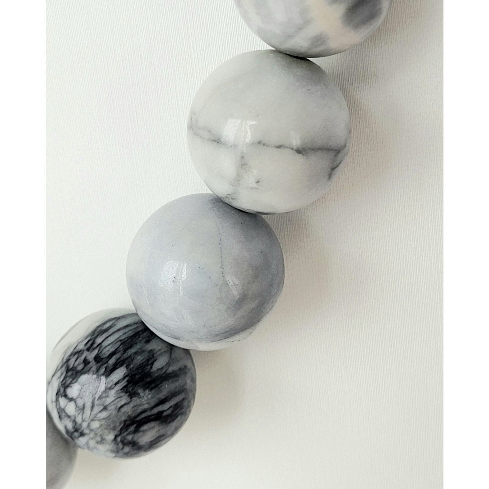 Other Silver and Crazy Lace Agate Beaded Necklace Healing Crystal Size ONE SIZE - 3 Thumbnail