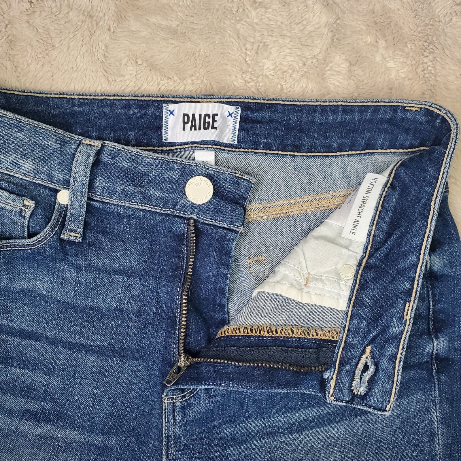 Paige Paige Hoxton Straight Crop Jeans 26 / 2 Size 26" / US 2 / IT 38 - 3 Thumbnail