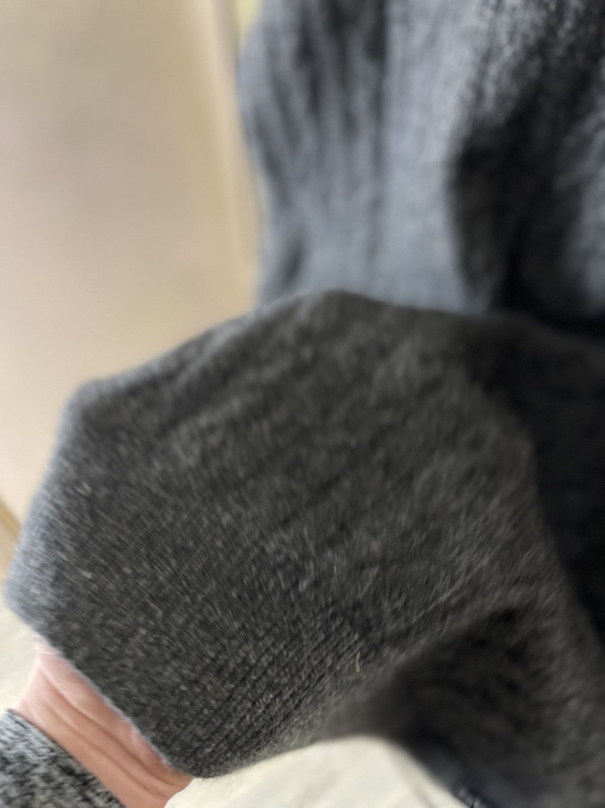Barbour Barbour Grey Cable Knit Wool Blend Crewneck Sweater Size US L / EU 52-54 / 3 - 6 Thumbnail