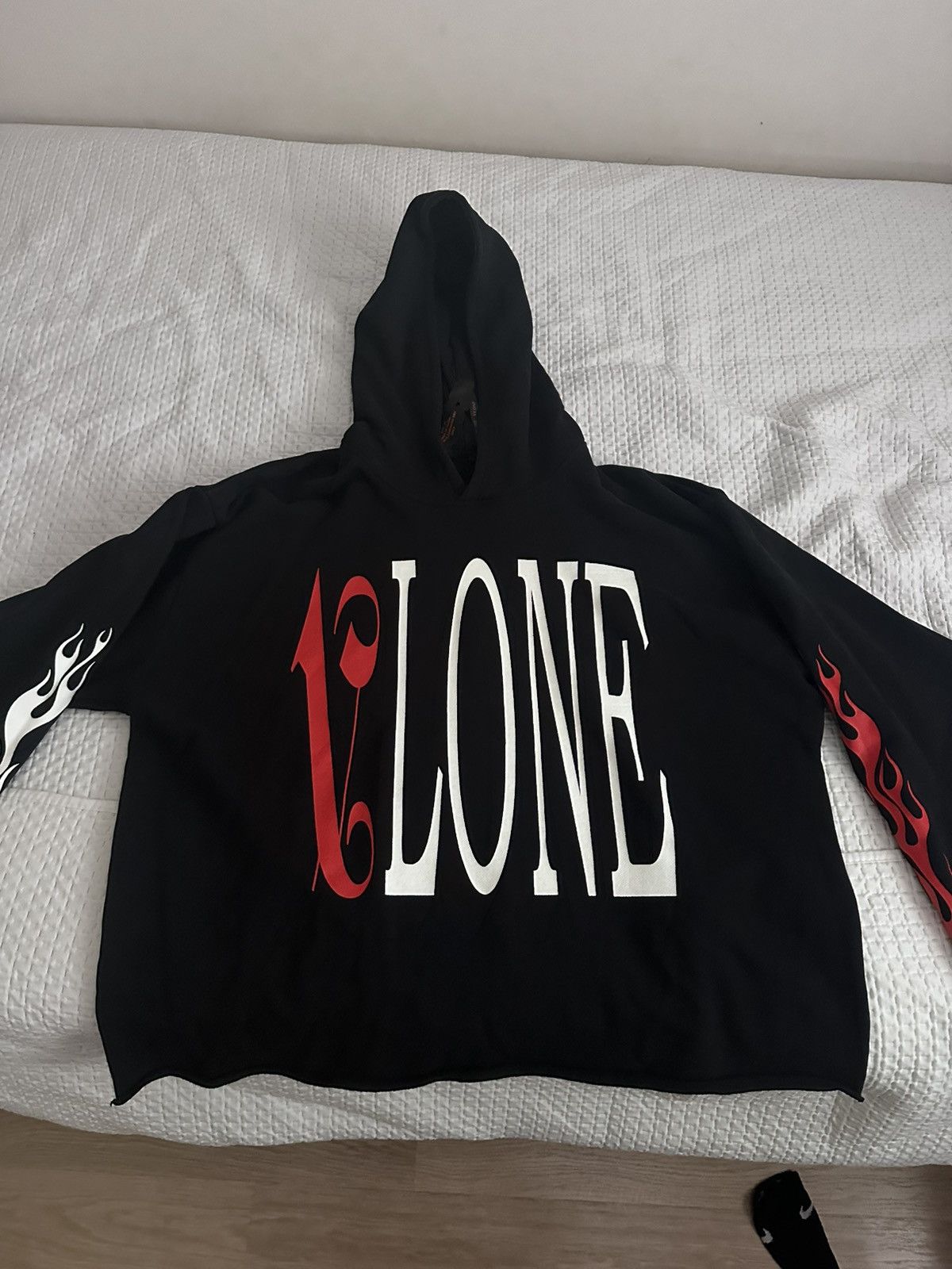 Palm Angels × Vlone Vlone X palm angels black hoodie with red & white size XL Size US XL / EU 56 / 4 - 1 Thumbnail
