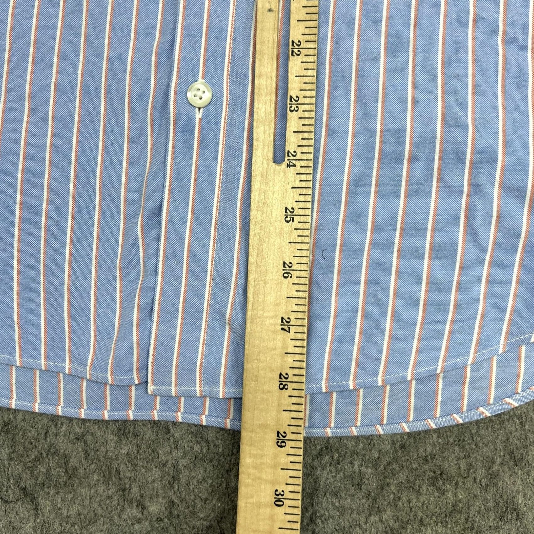 Bonobos Bonobos Mens Slim Fit Stretch Blue Stripe Shirt S Business Office Size 36R - 6 Thumbnail