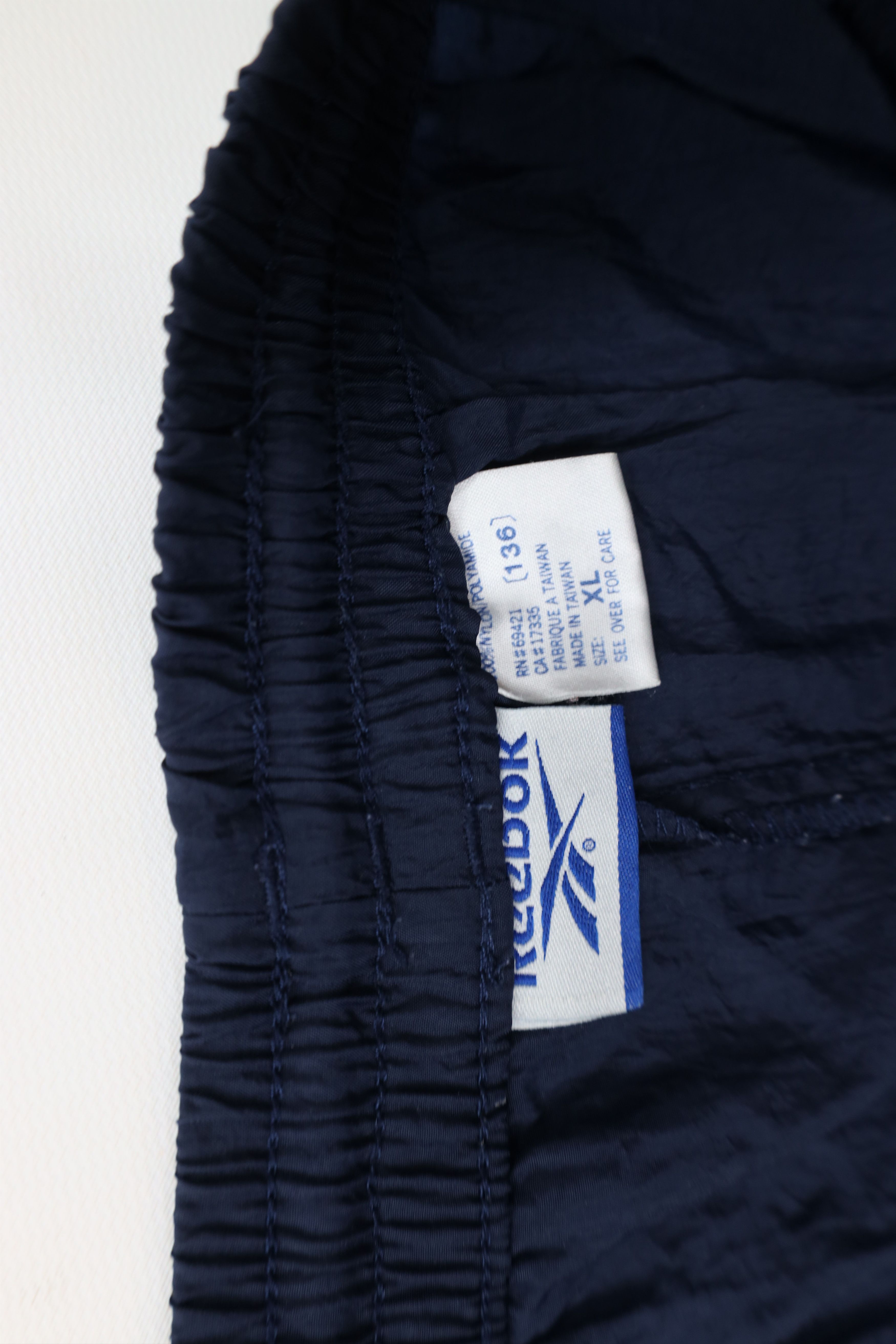 Reebok Vintage 90s Reebok Windbreaker Joggers Pants Blue Nylon Size US 38 / EU 54 - 9 Thumbnail