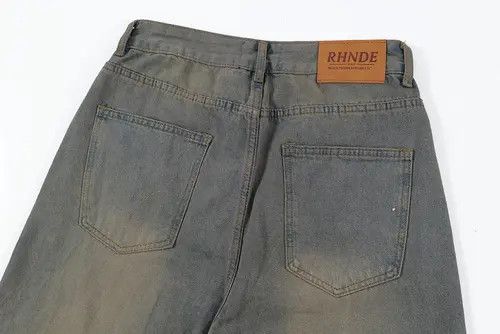 VIBE Distressed washed men's street style punk denim shorts Size US 32 / EU 48 - 6 Thumbnail