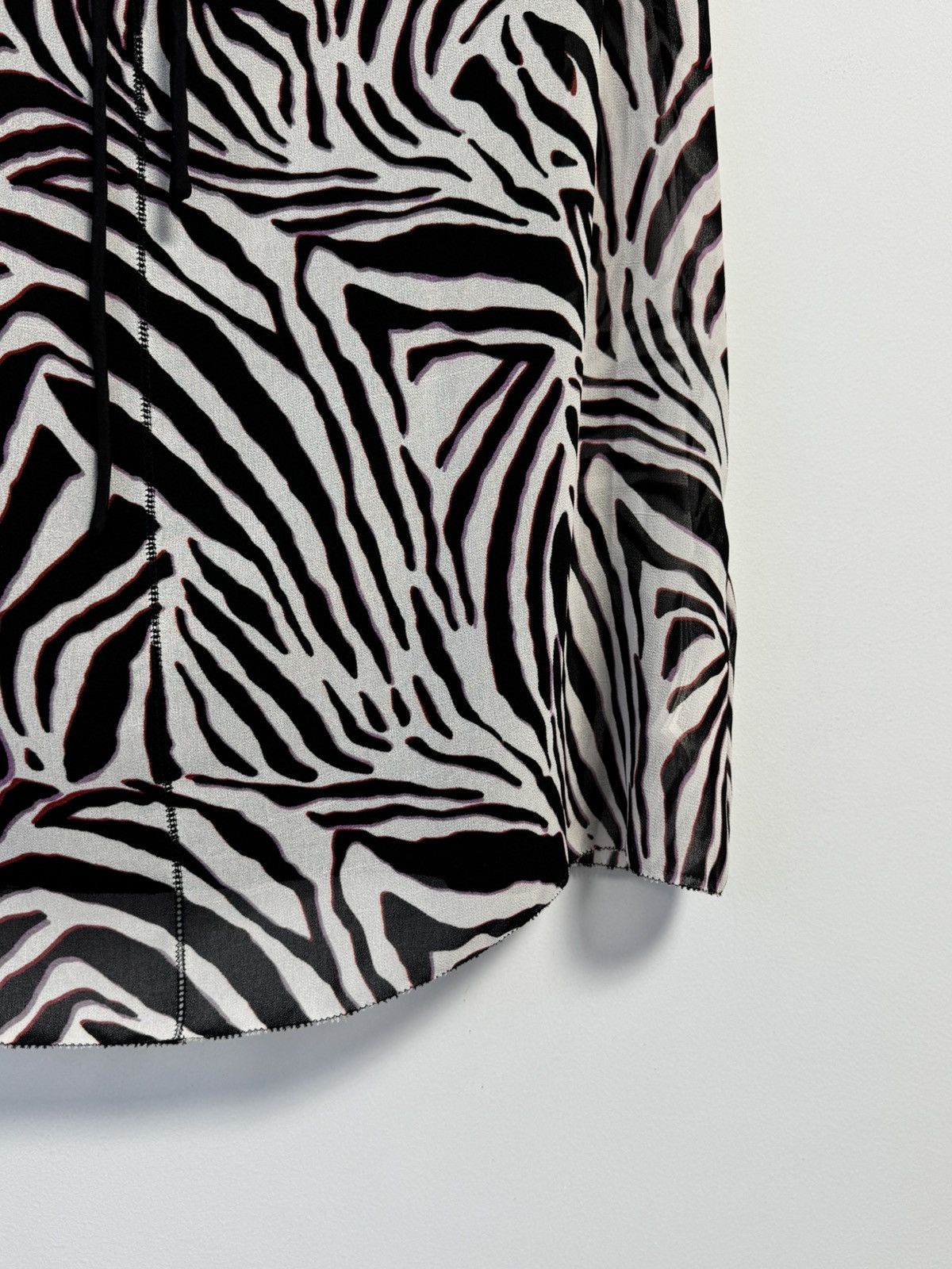 Escada ESCADA Women’s Zebra Print Sleeveless Blouse – Size 38 (M) Size XS / US 0-2 / IT 36-38 - 4 Thumbnail