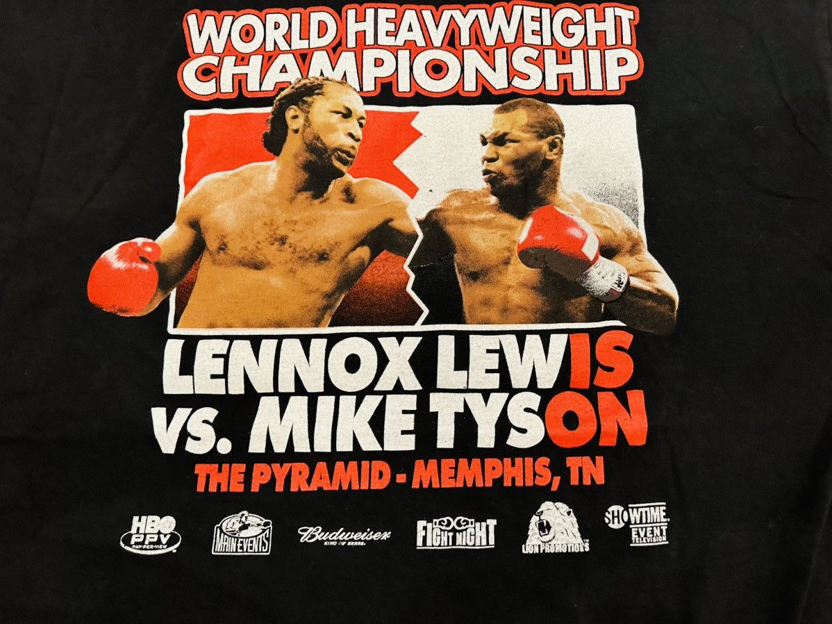 Gildan Lewis vs Tyson Fight 2002 World Championship T Shirt L Size US L / EU 52-54 / 3 - 2 Thumbnail
