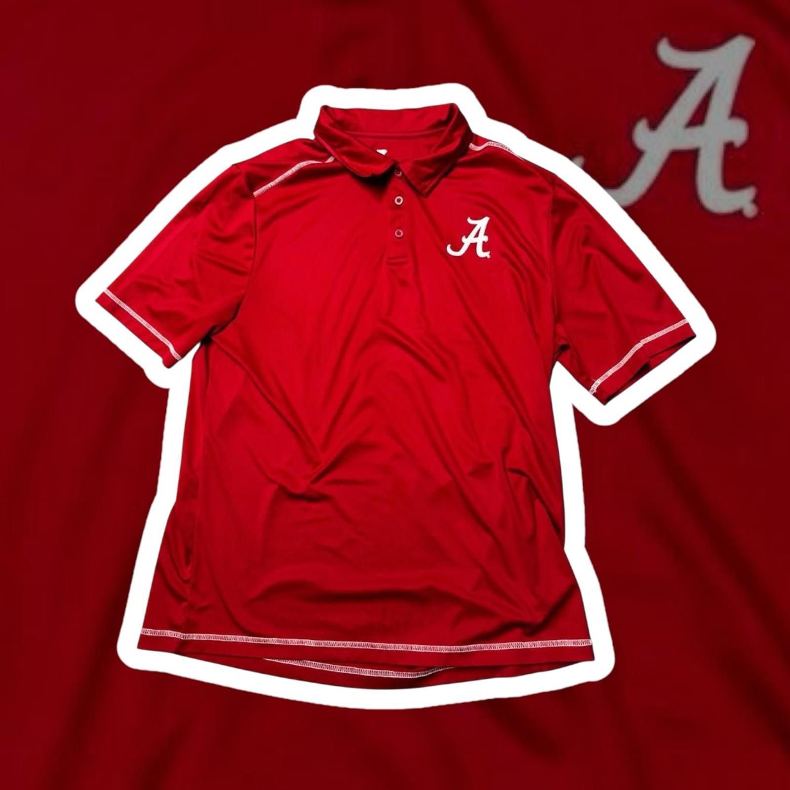 Designer Fanatics Alabama Crimson Tide Red Polo Shirt Size US XL / EU 56 / 4 - 1 Thumbnail