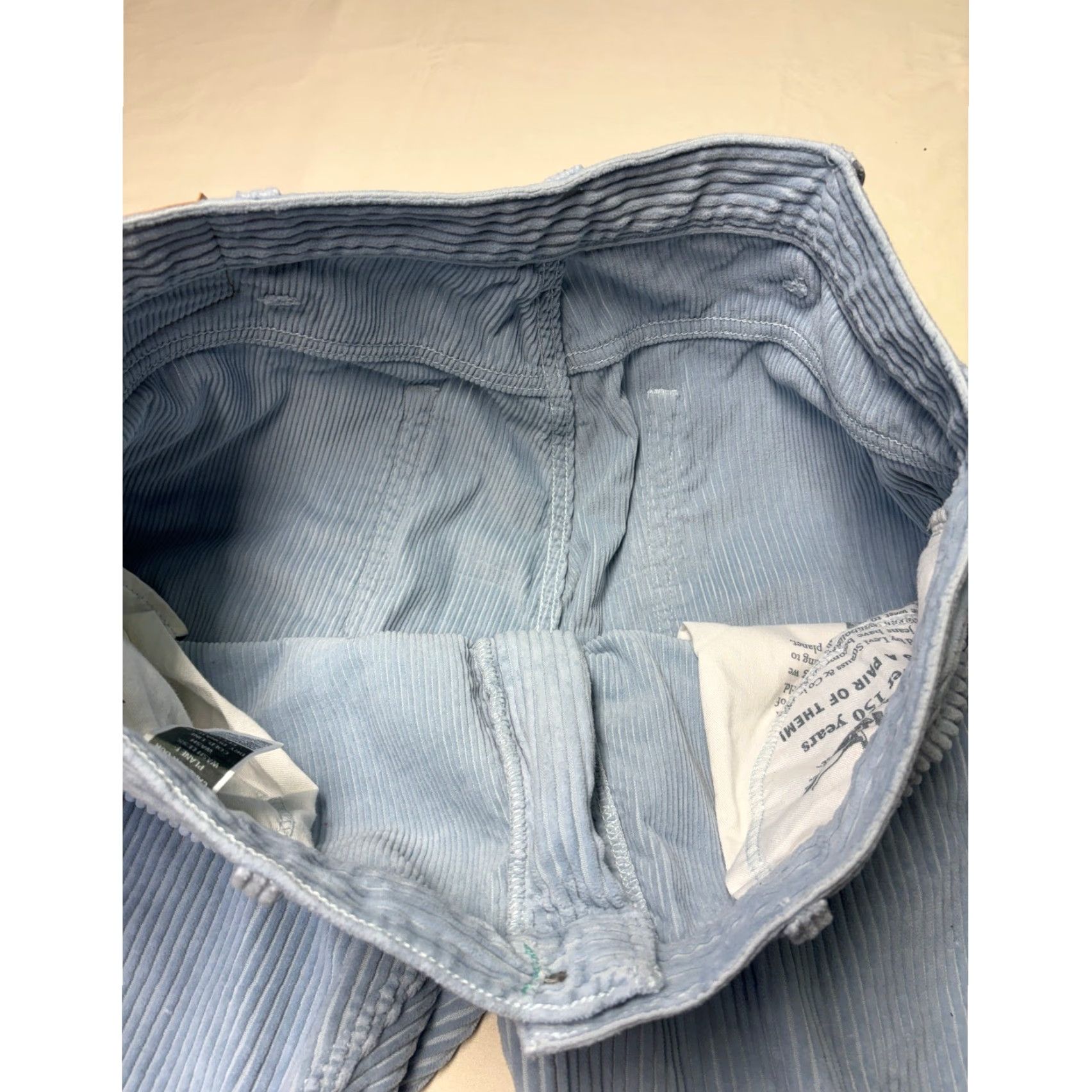VINTAGE Levis 559 Relaxed Straight Corduroy Pants Light Blue Mens 38x30 Wide Wale
