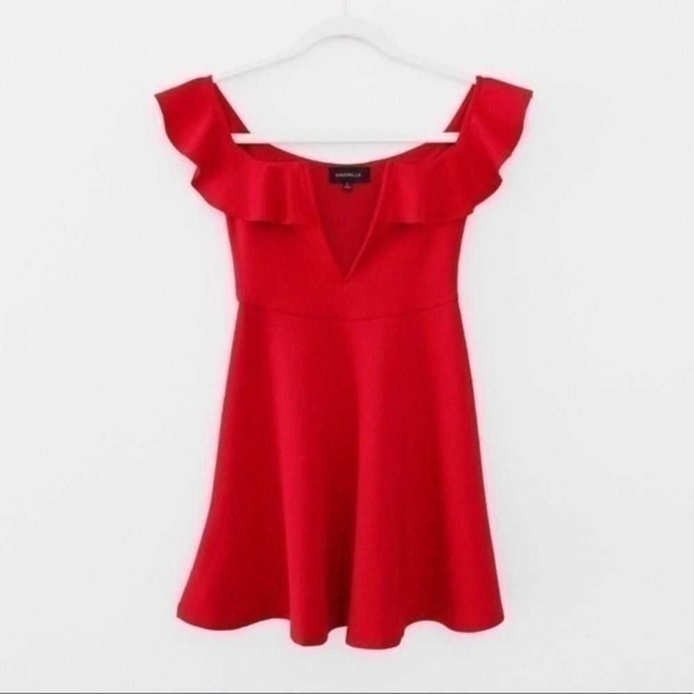 Designer Majorelle / Revolve Off Shoulder Poise Mini Dress Size XXS / US 00 / IT 34 - 4 Thumbnail