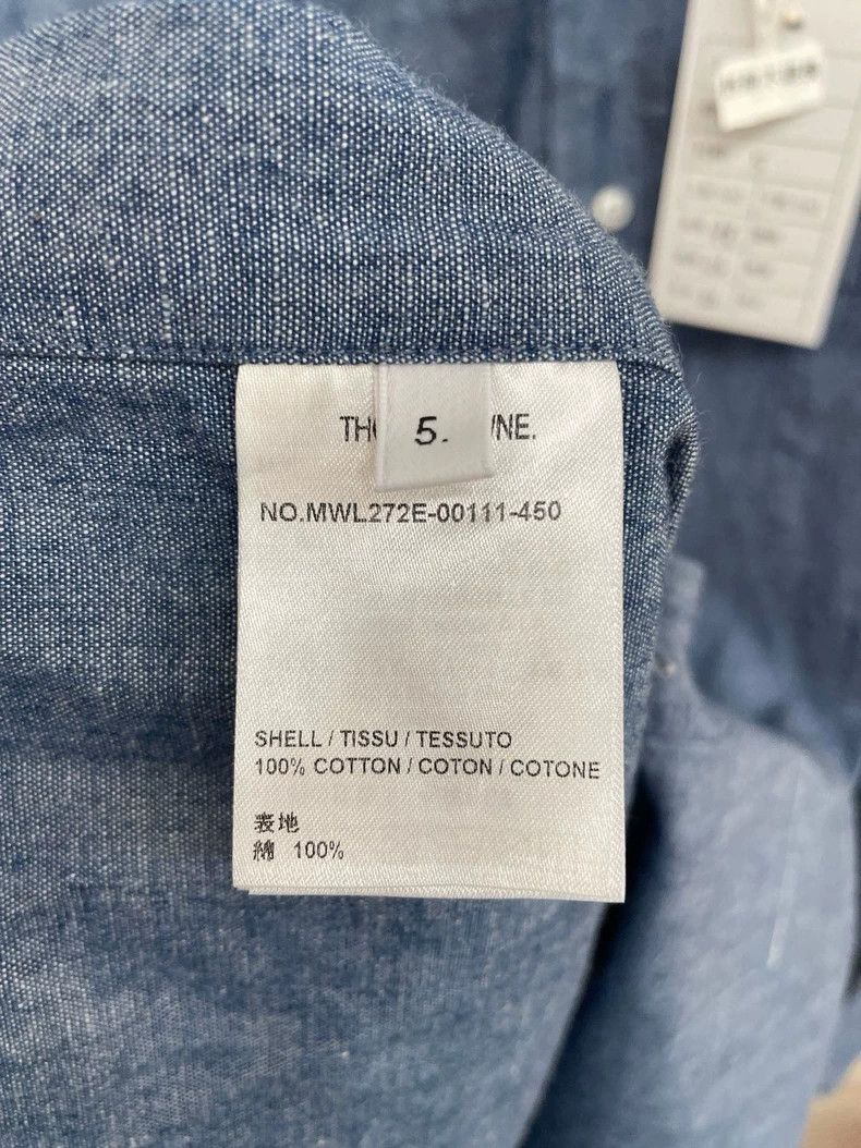 Thom Browne Thom Browne Blue denim shirt Size US XXL / EU 58 / 5 - 6 Thumbnail