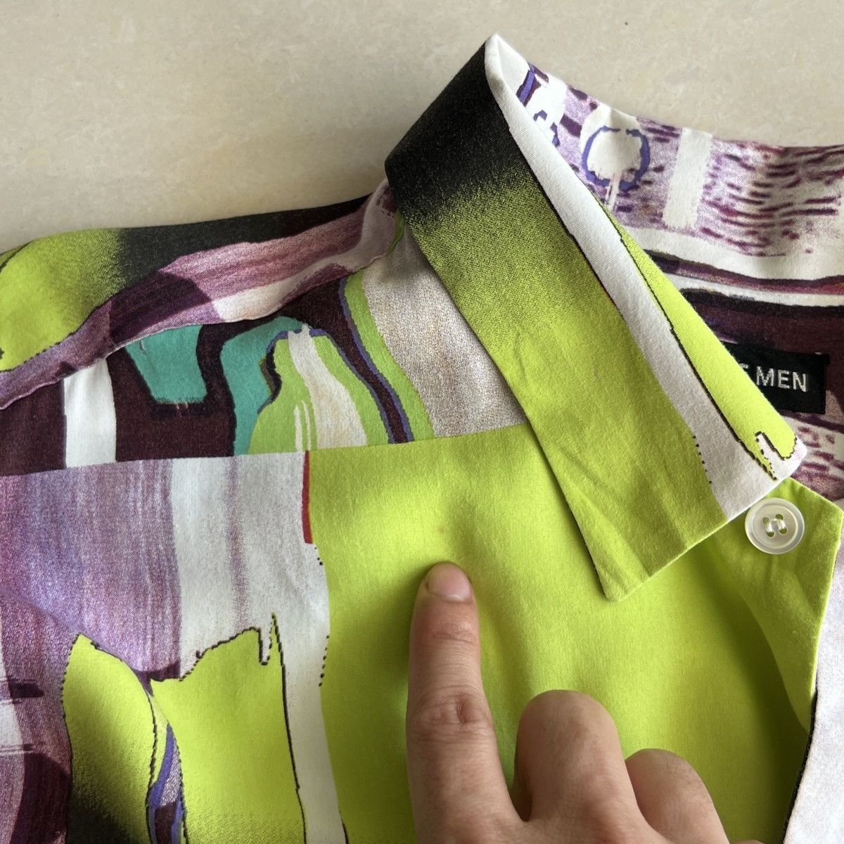 Issey Miyake SS02 Issey Miyake abstract print shirt Size US M / EU 48-50 / 2 - 9 Thumbnail