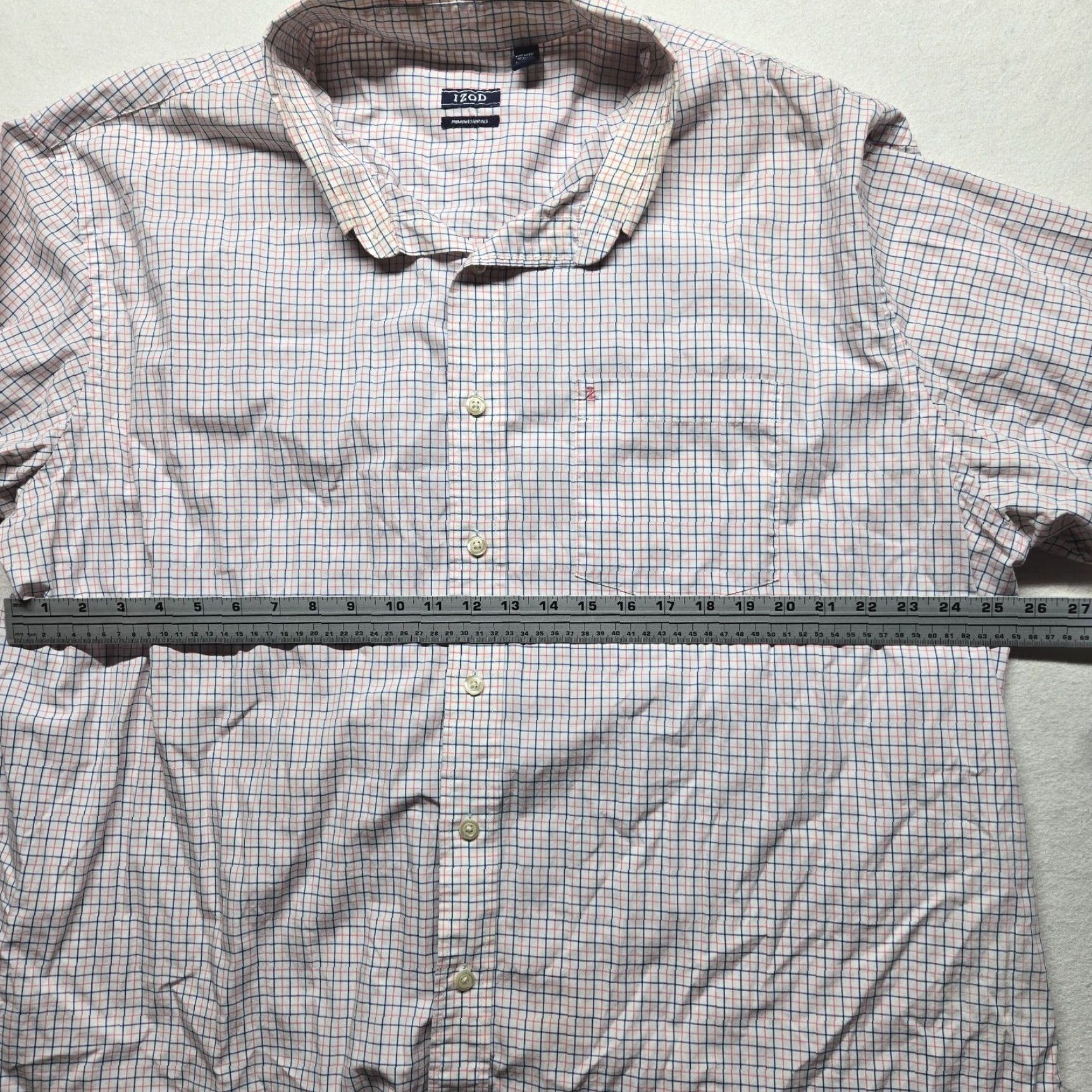 Izod IZOD Shirt Button-Down Up Check Long Sleeve Adult Men's 3XL XXXL Multicolor Cotton Size US XXL / EU 58 / 5 - 4 Thumbnail