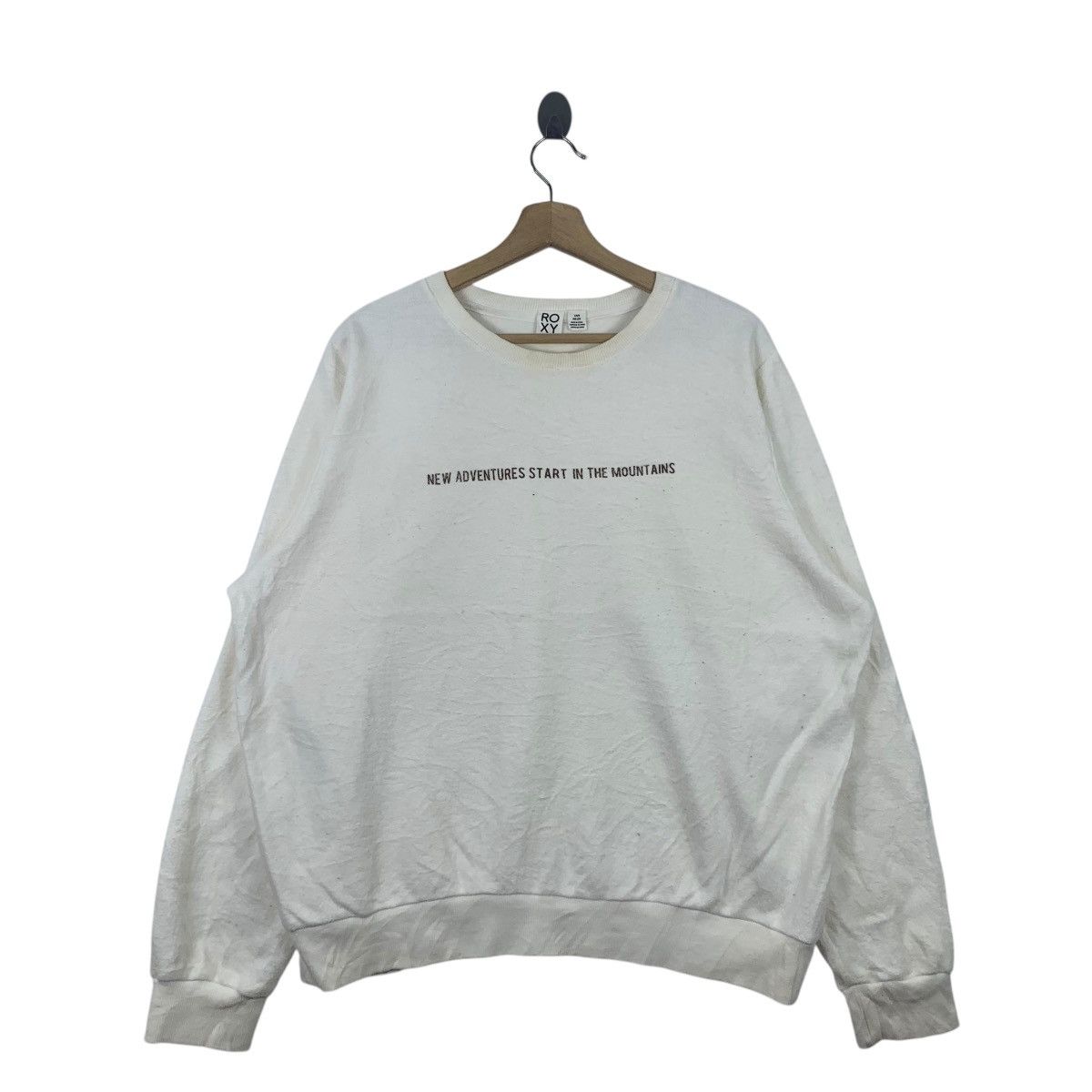 Japanese Brand ROXY Surfboard Hawaiian Big Logo Sweatshirt Pullover Jumper Size L / US 10 / IT 46 - 1 Thumbnail