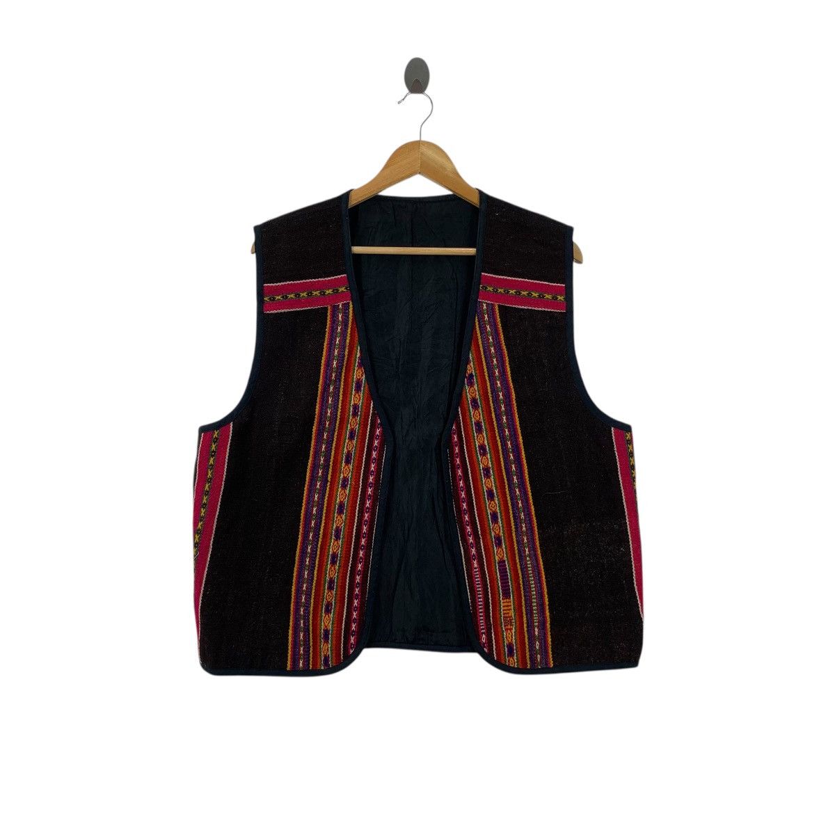 Vintage Vintage 80s NAVAJO AZTECH NATIVE Outdoor Vest Jacket Size XL / US 12-14 / IT 48-50 - 1 Thumbnail