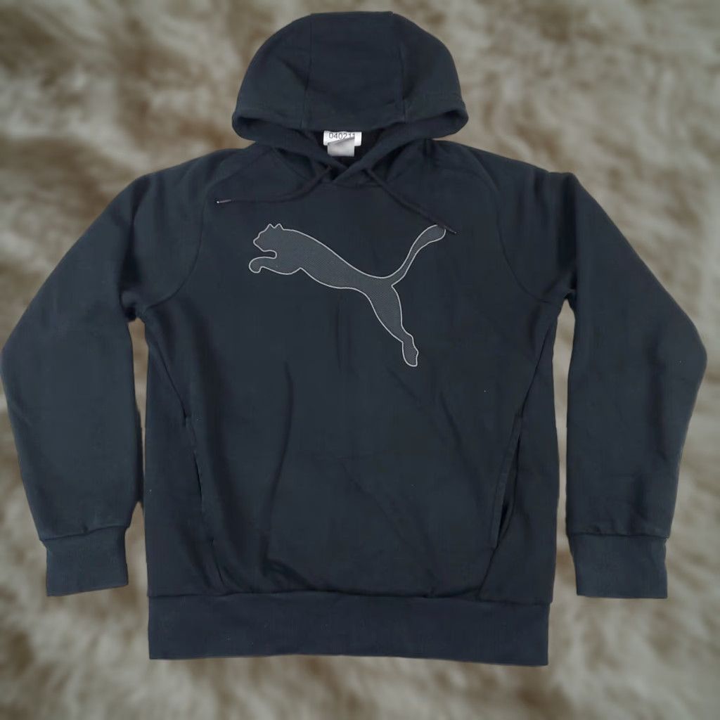 Puma PUMA Hoodie Mens Small Black Casual Pullover Sweatshirt Mock Neck Long Sleeve Size US S / EU 44-46 / 1 - 1 Thumbnail