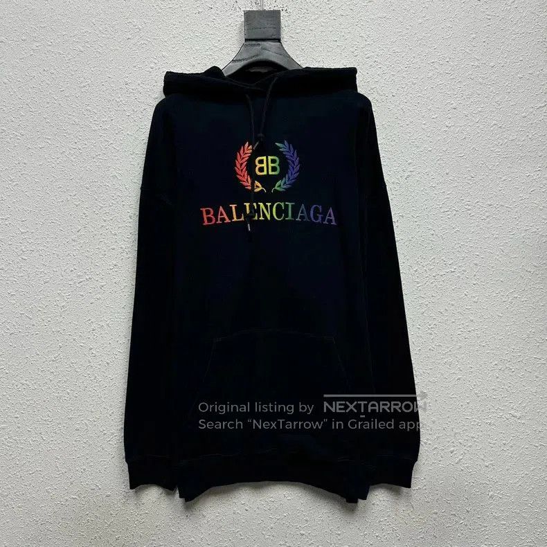 Balenciaga Balenciaga Black Wheat Ear Hoodie. Size US S / EU 44-46 / 1 - 1 Thumbnail