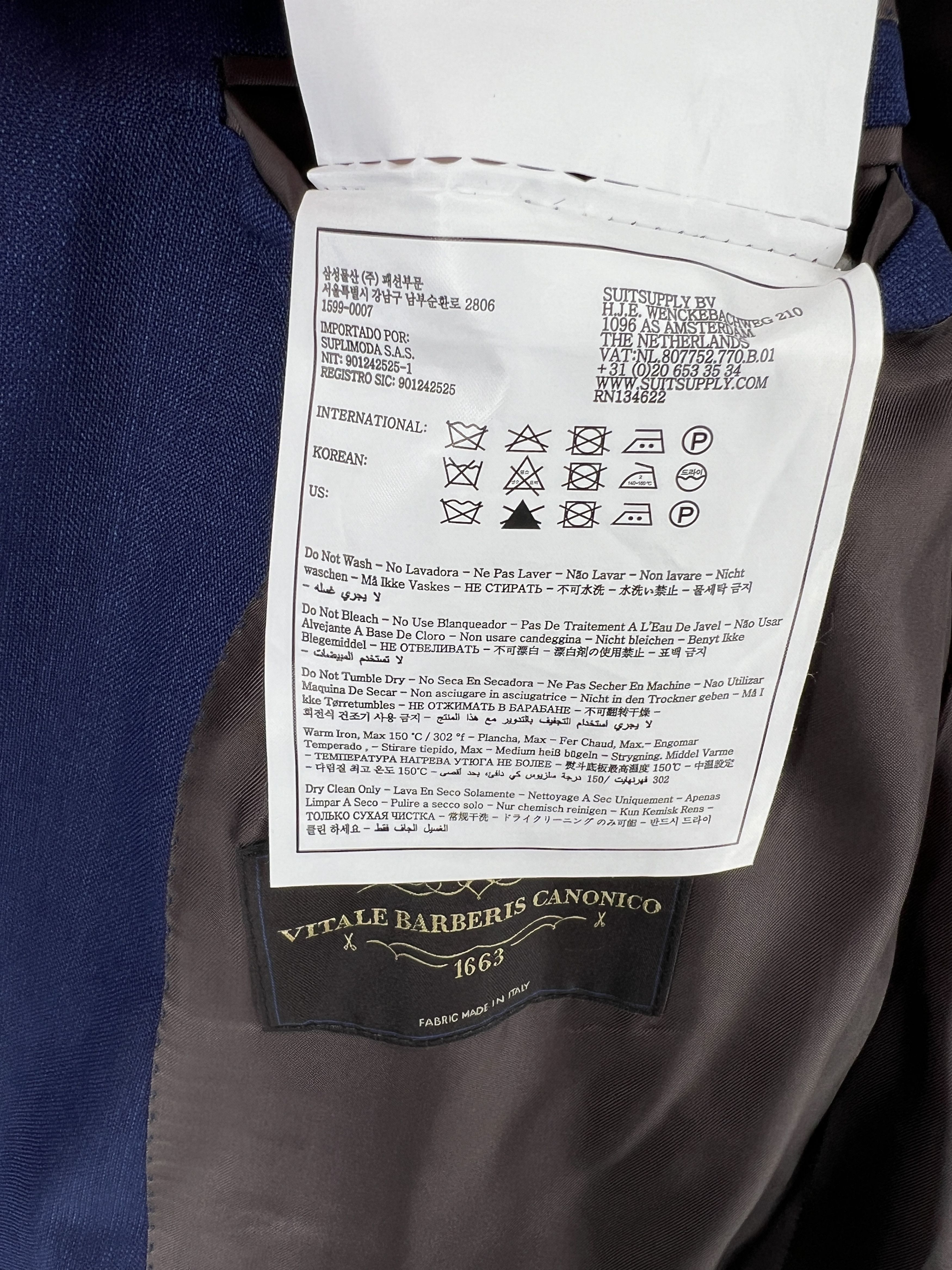 Suitsupply Lazio Wool Formal Blazer Waistcoat Suit EU:52; UK/US:42S Size 42S - 13 Thumbnail