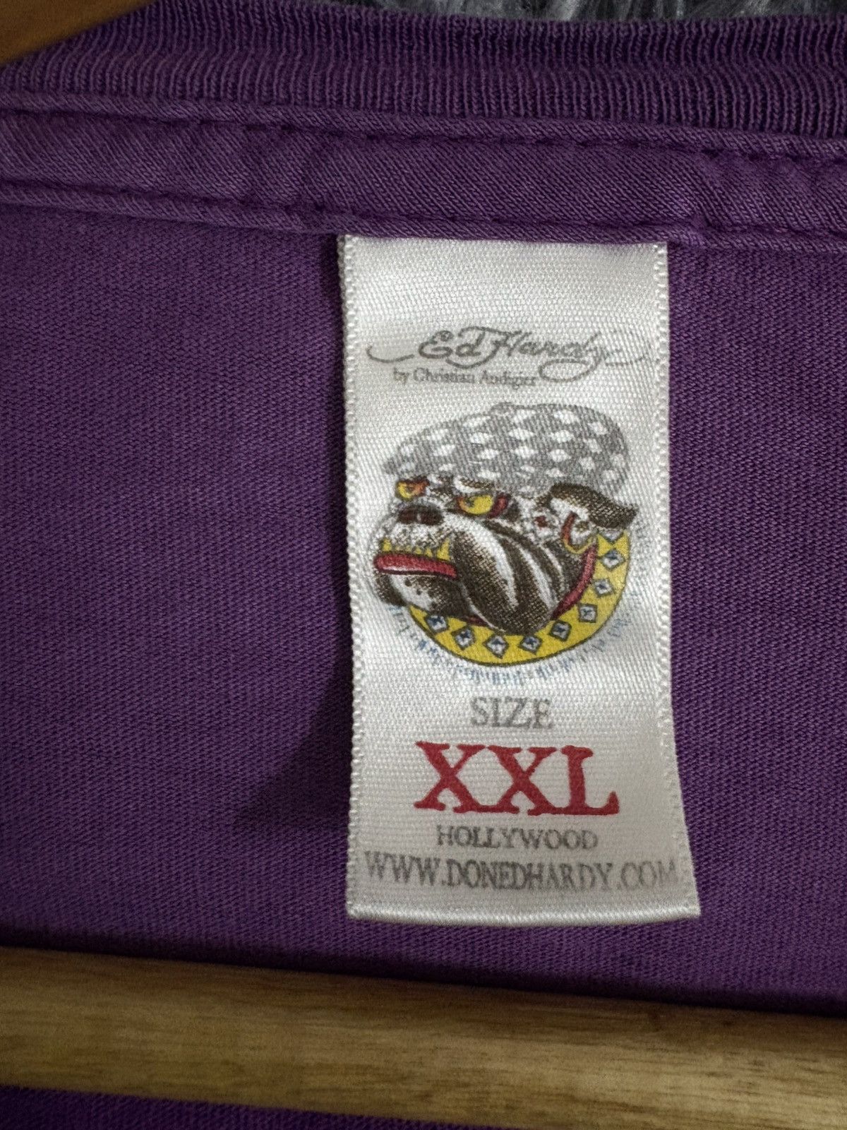 Ed Hardy 🔥HOT🔥VINTAGE ED HARDY BU CHRISTIAN AUDIGER BIG PRINT TEE Size US XXL / EU 58 / 5 - 5 Thumbnail