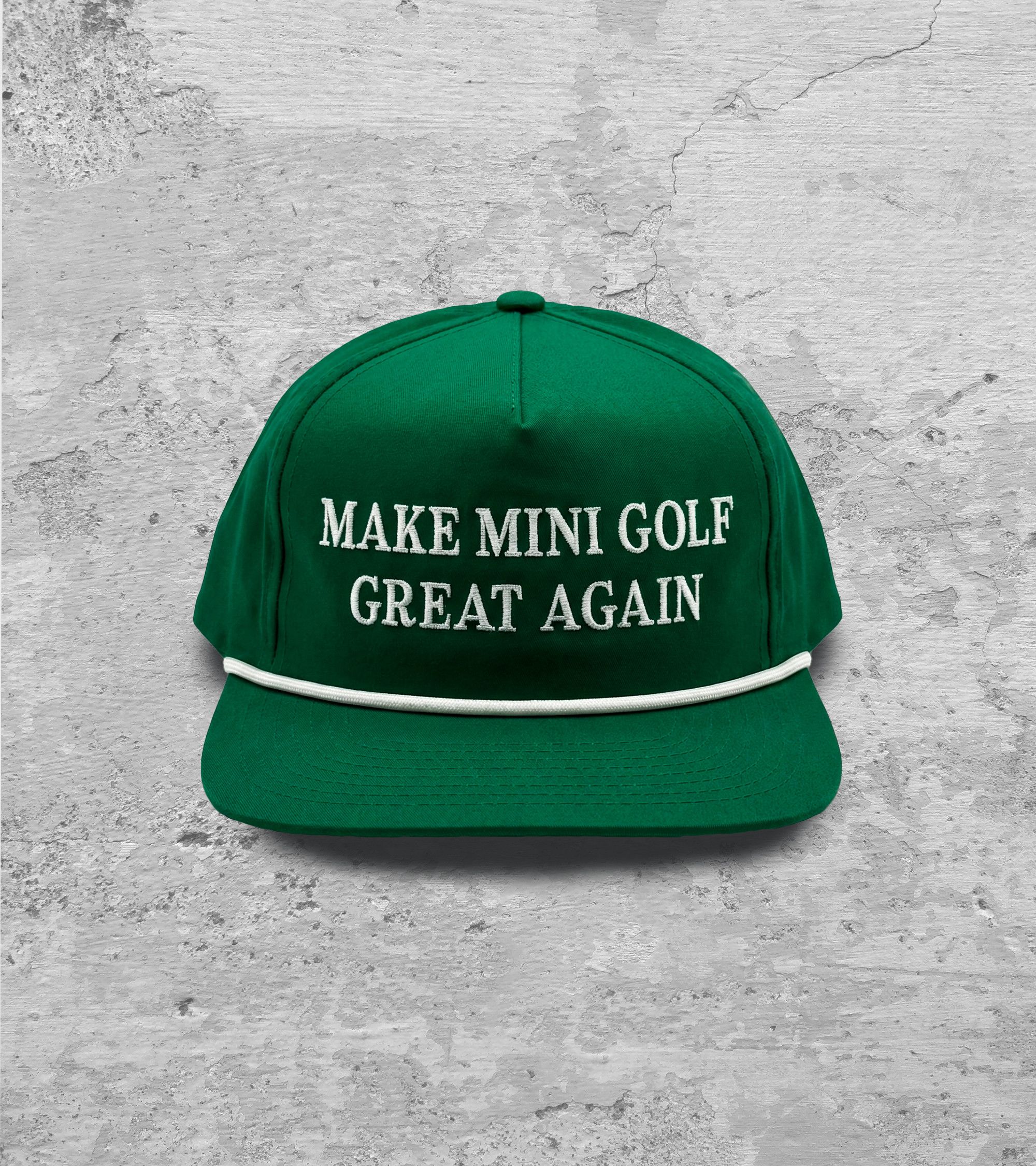 Vintage Make Mini Golf Great Again Green Snapback Cap Size ONE SIZE - 1 Thumbnail