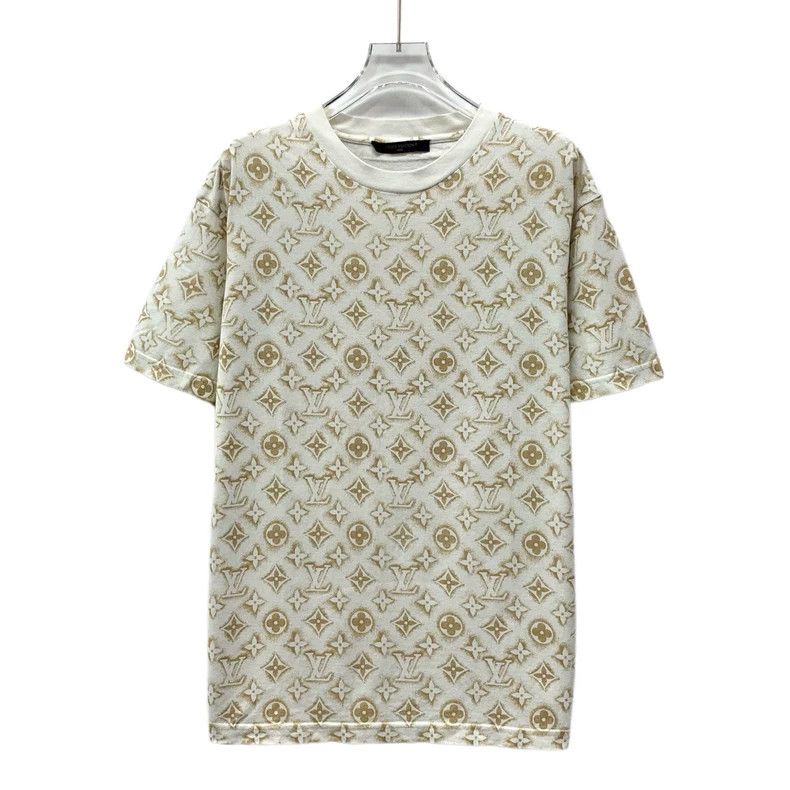 Louis Vuitton Louis Vuitton Color-block logo full-print cotton crew neck Size US S / EU 44-46 / 1 - 1 Thumbnail
