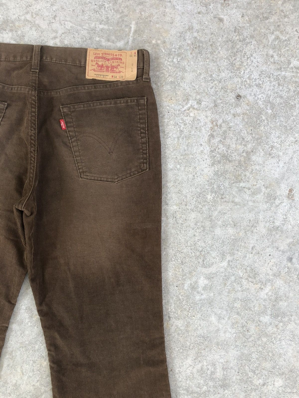 If Six Was Nine Levis 517 Flared Jeans Bootcut Corduroy Jeans Size US 33 - 10 Thumbnail
