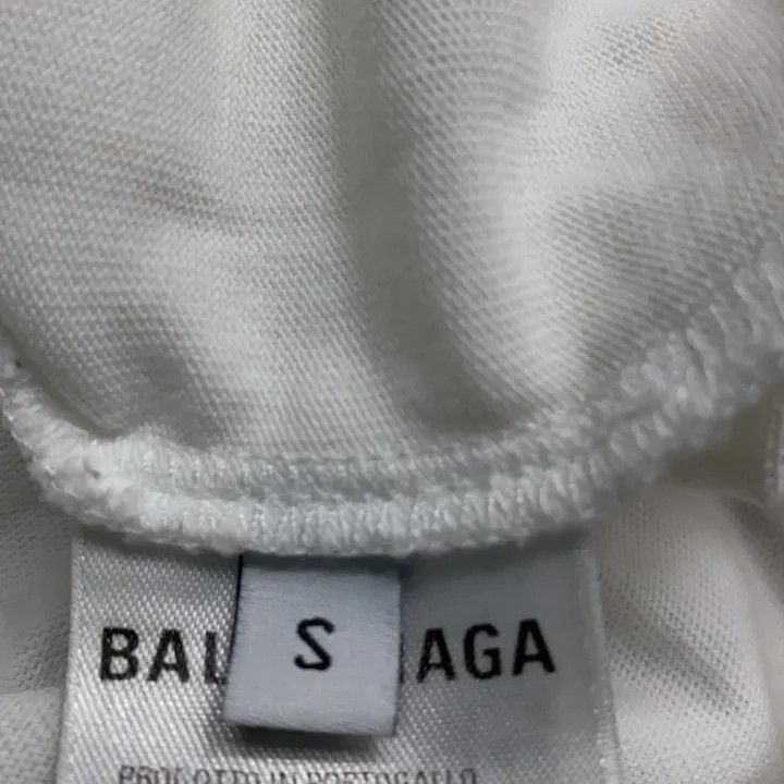 Balenciaga Balenciaga Logo Print Casual Short Sleeve Top 0079-2507 Size S / US 4 / IT 40 - 3 Thumbnail