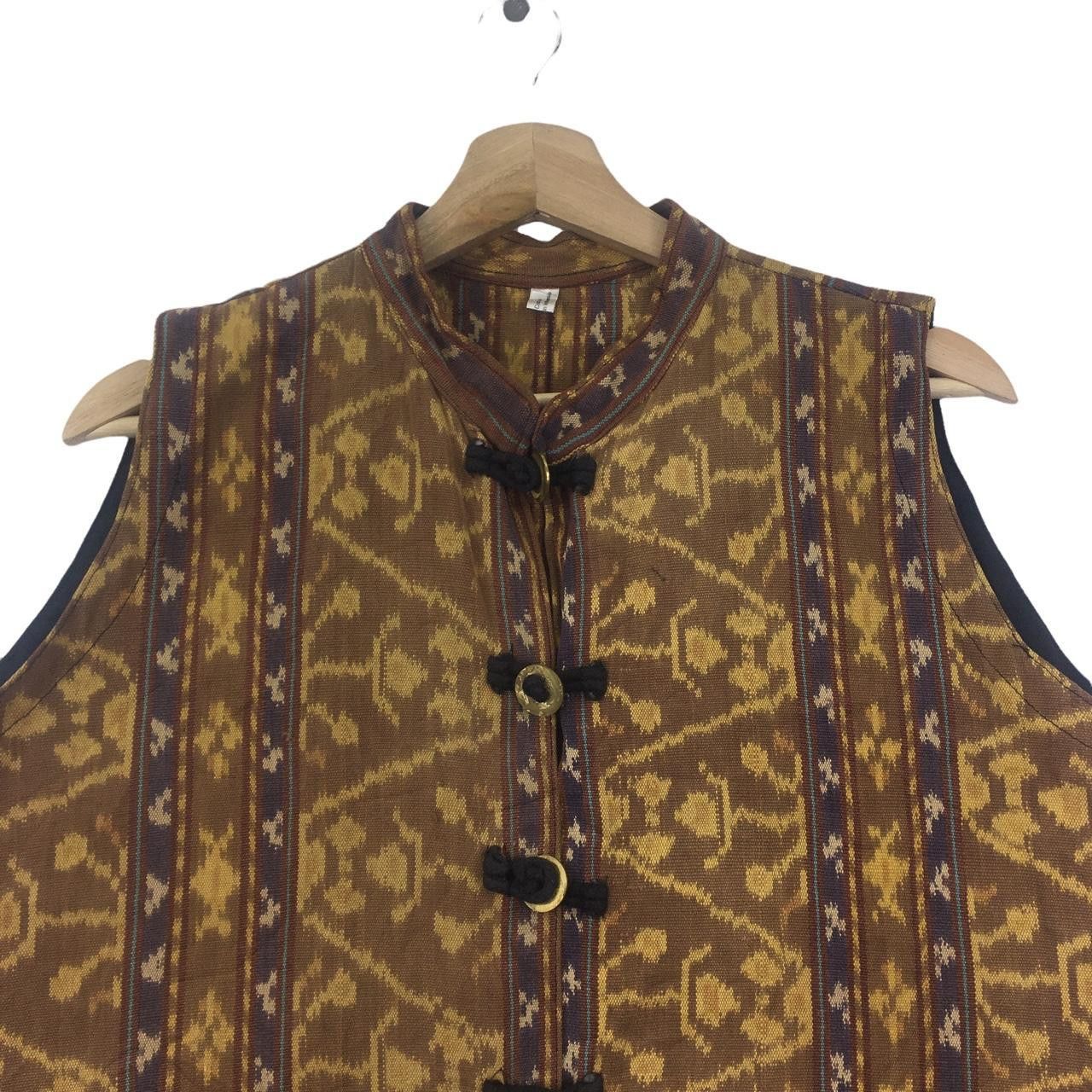 Vintage Vtg ABORIGINAL ART Hand Made In Indonesia Vest Jacket Size US L / EU 52-54 / 3 - 2 Thumbnail