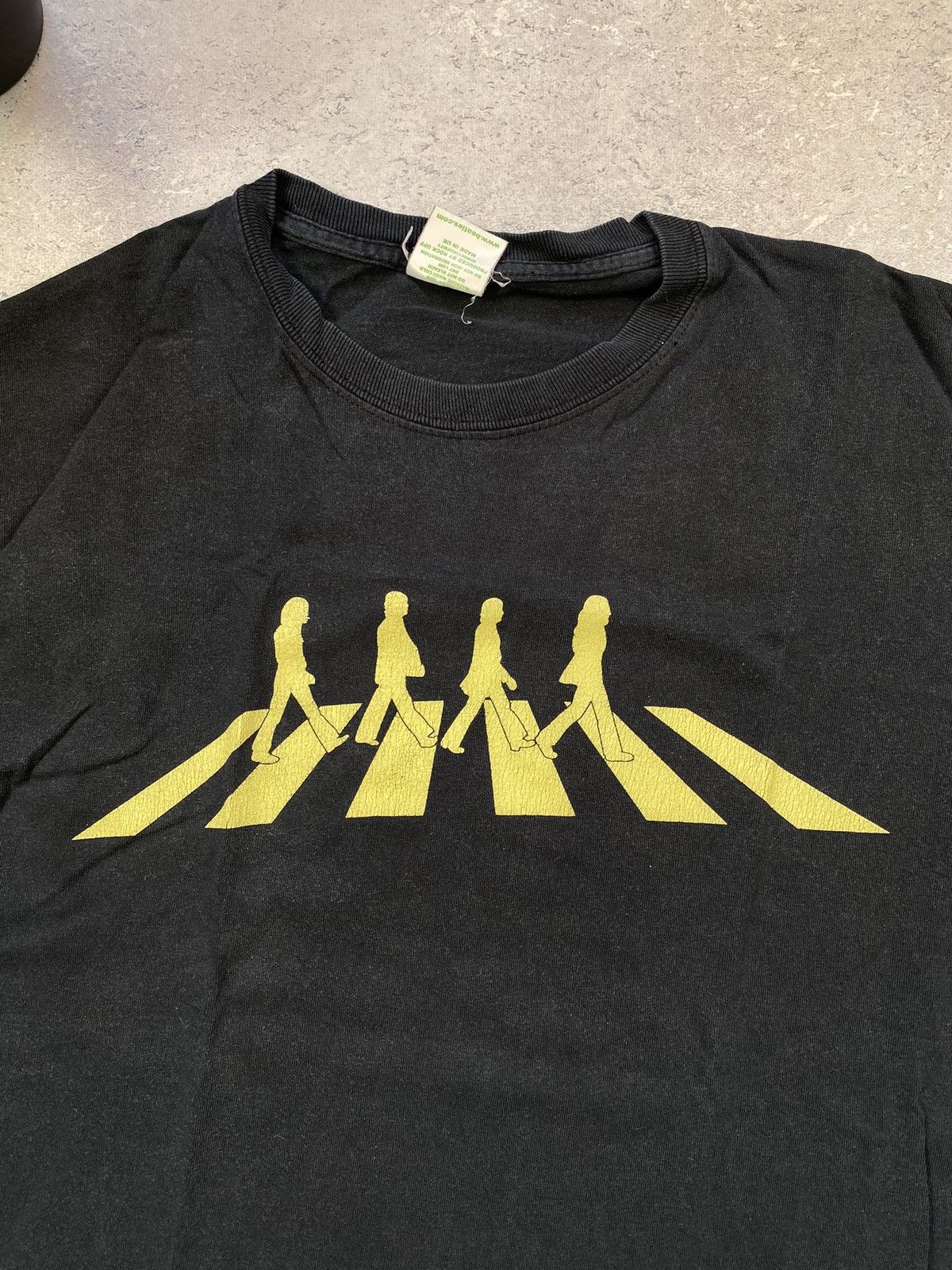 Band Tees × Vintage Vintage The Beatles Abbey Road Men’s Black T-Shirt Size L Size US L / EU 52-54 / 3 - 3 Thumbnail