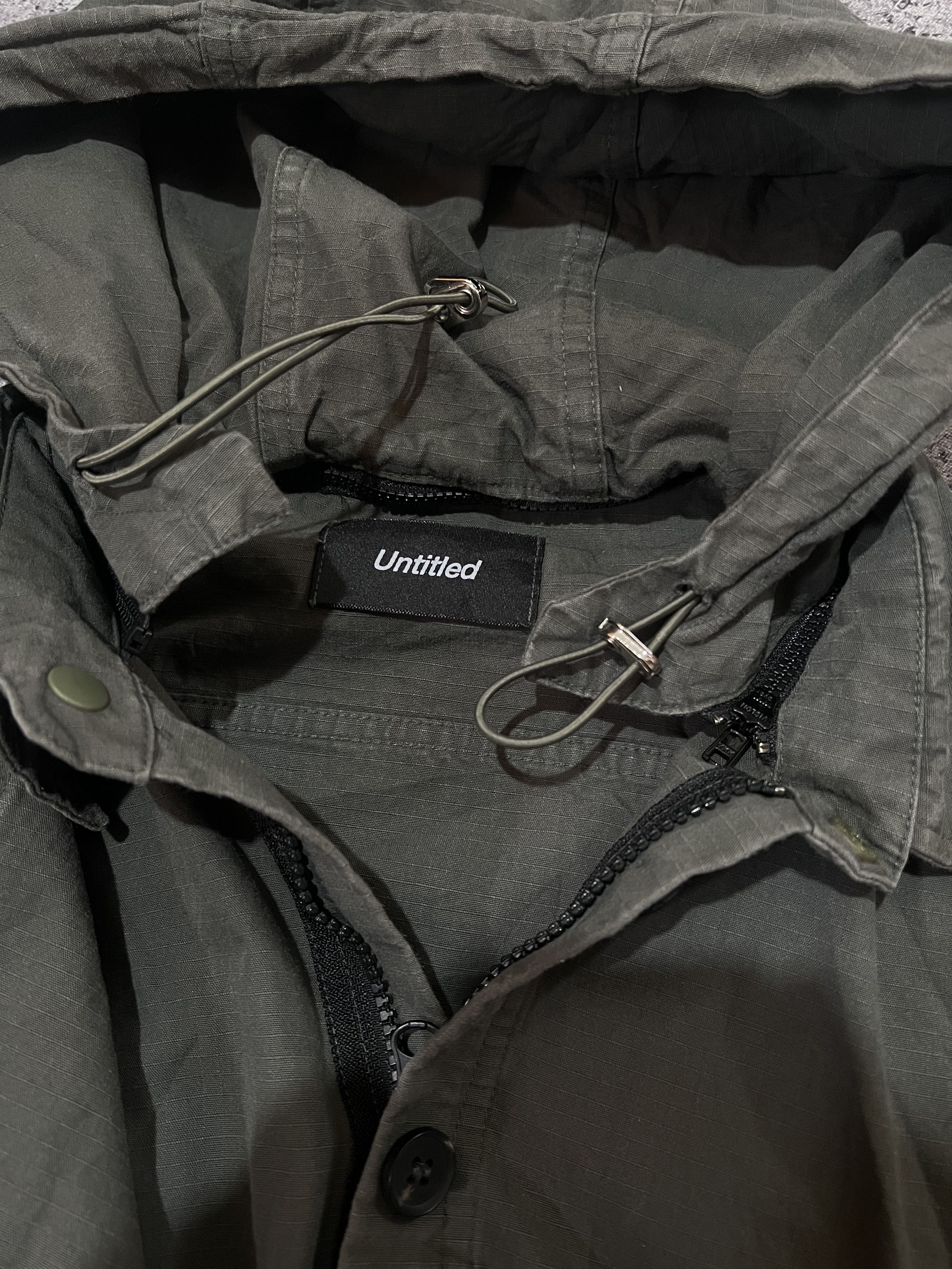 Japanese Brand 2000s Japanese Military Ripstop Hoddie Shirt y2k Size US XL / EU 56 / 4 - 4 Thumbnail