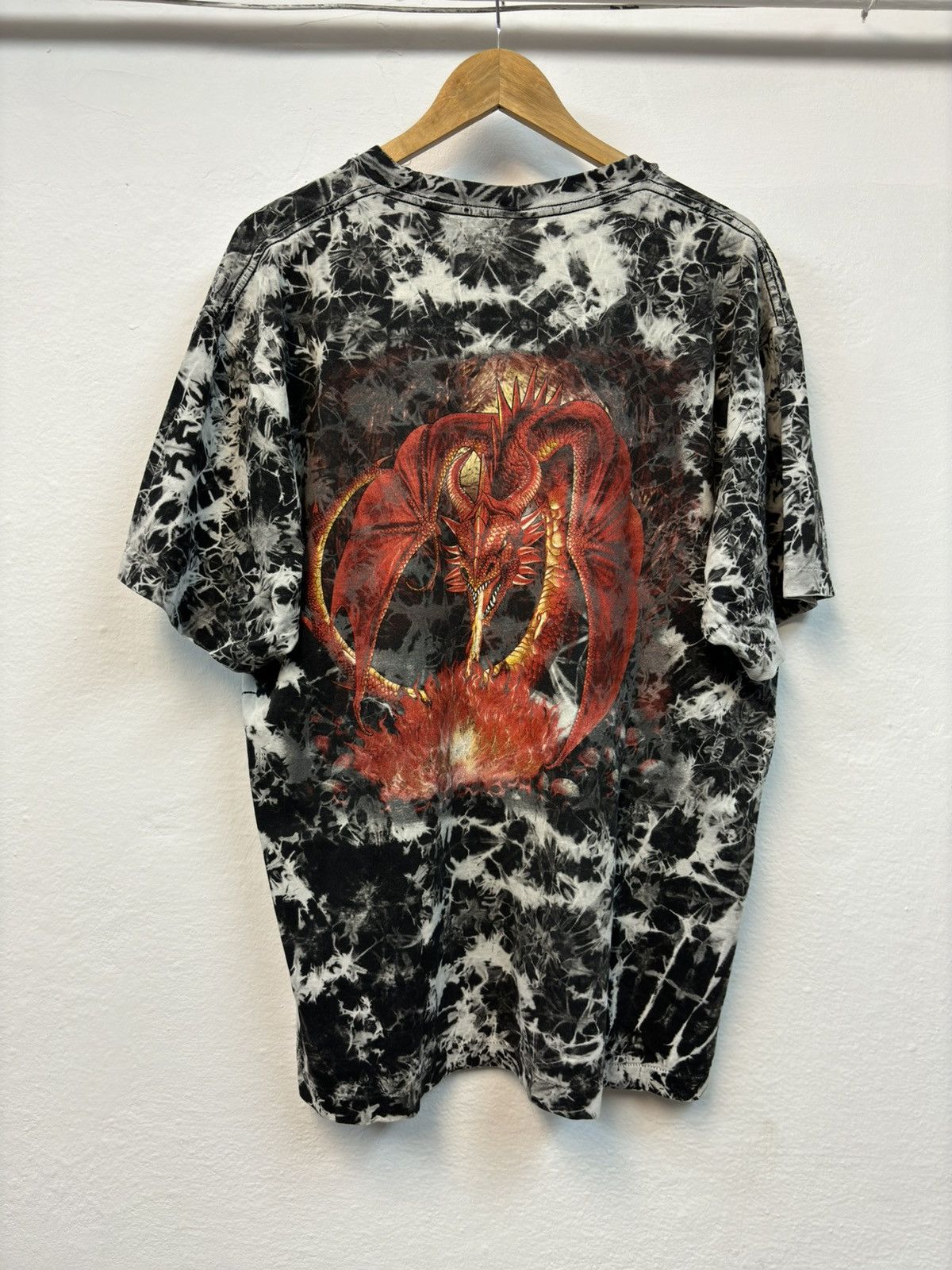 Affliction × Vintage Vintage Y2K Affliction 666 90s Style Opium Dragon T-Shirt Size US XL / EU 56 / 4 - 4 Thumbnail