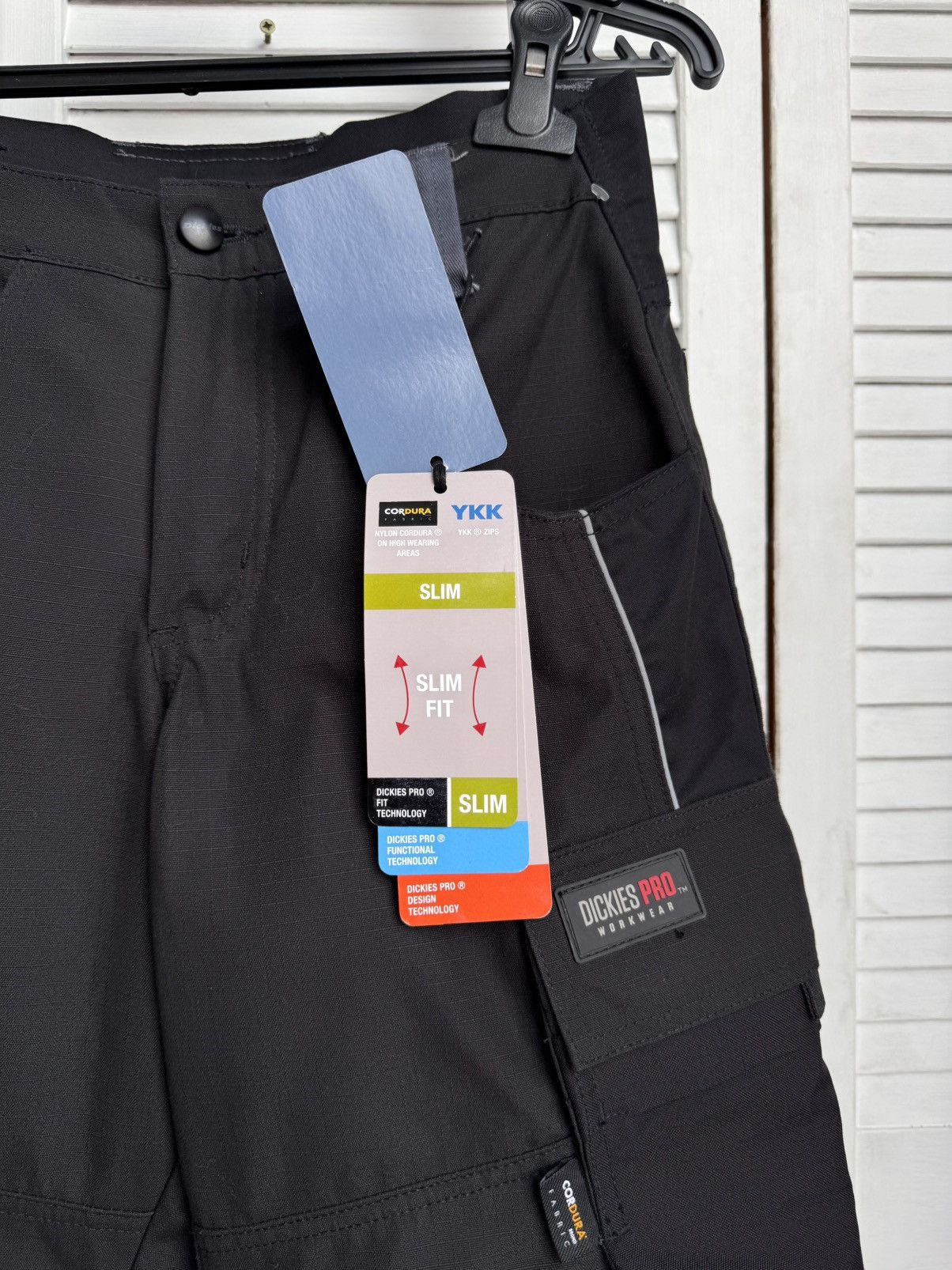 Dickies Dickies Pro Workwear Pants Cordura Reflective Cargo Black Size US 27 - 6 Thumbnail