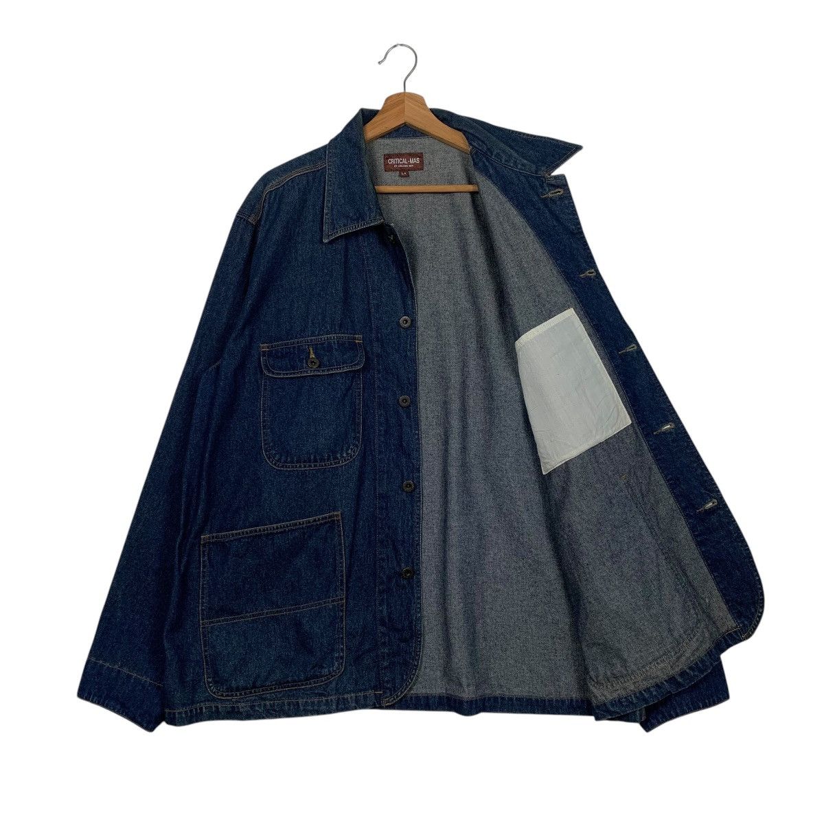 Japanese Brand Critical Mas By Collins Mix Denim Jacket Size US M / EU 48-50 / 2 - 9 Thumbnail