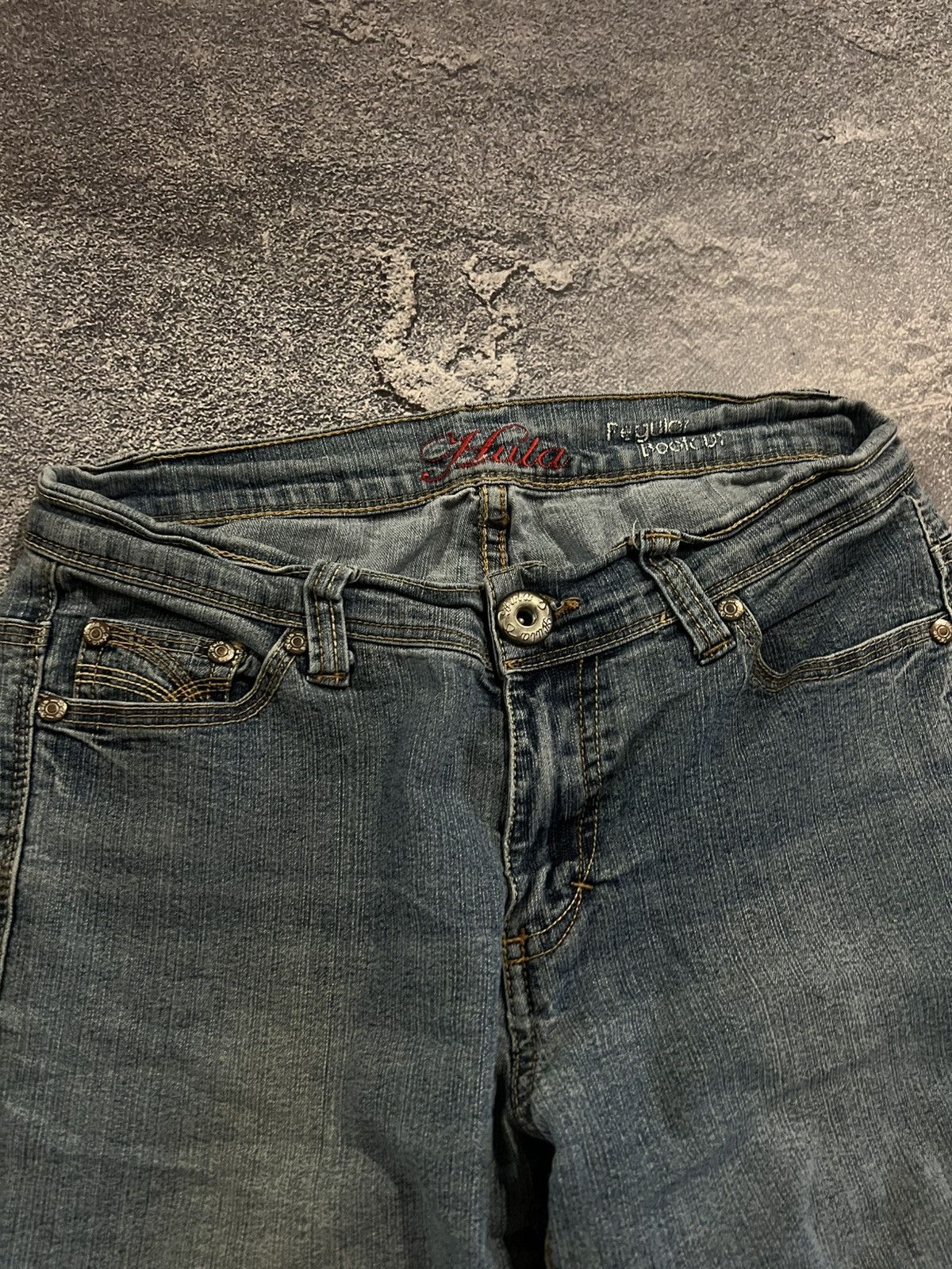Vintage Balenciaga Style Swag Flare Darkwear Denim / Archive Vintage Size US 30 / EU 46 - 9 Thumbnail