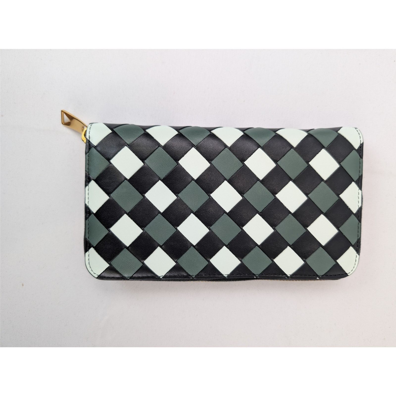 Bottega Veneta o1rshd1 Size:OS/ Intrecciato check leather zip-around wallet Size ONE SIZE - 2 Thumbnail