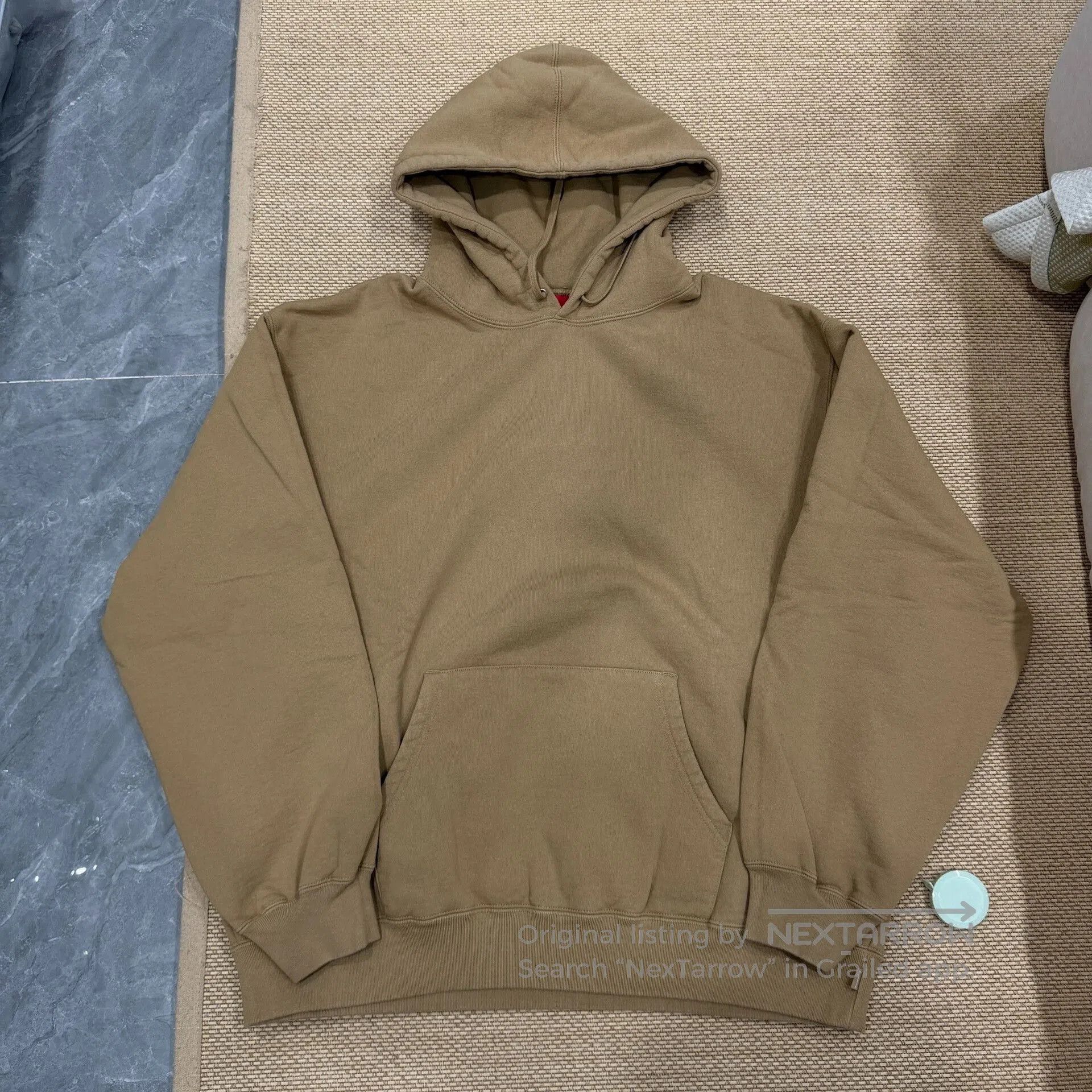 Supreme Supreme Brown Hoodie with Logo. Size US XL / EU 56 / 4 - 2 Thumbnail
