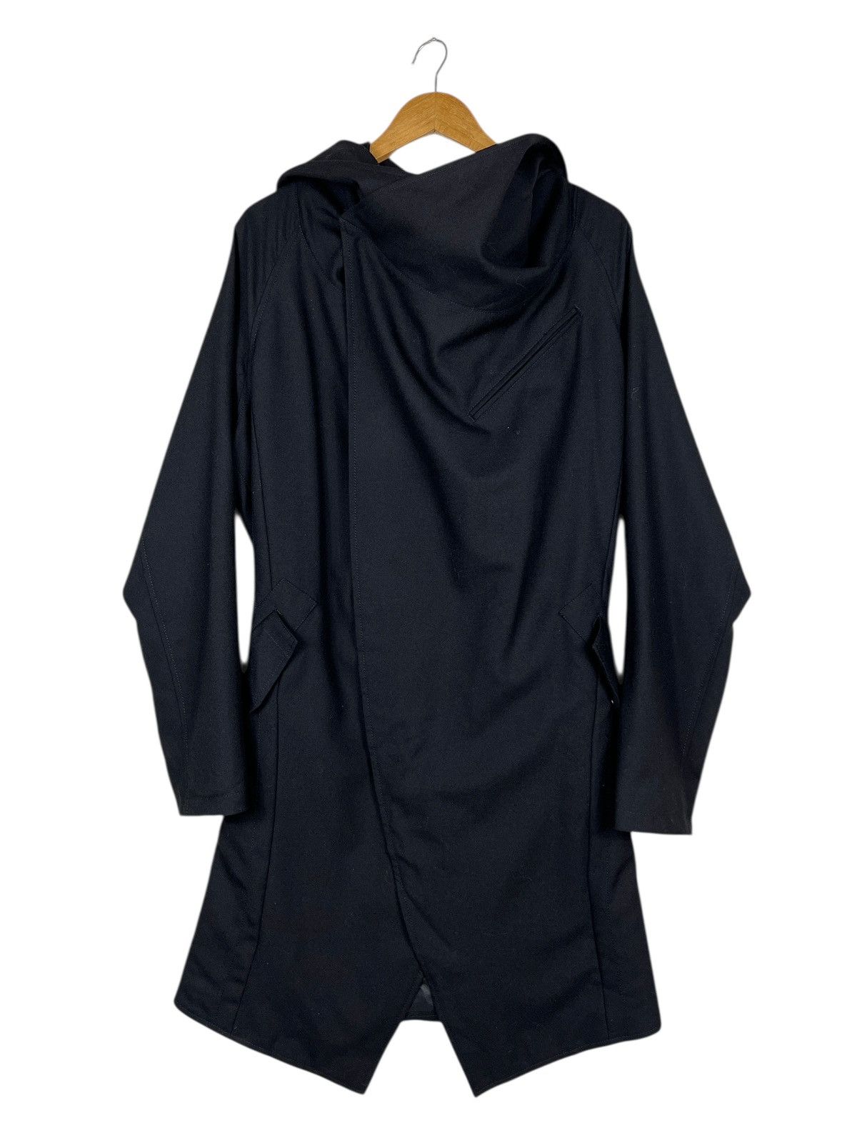 If Six Was Nine 🔥 Custom Culture black drape asymmetric coat Made In Japan Size US L / EU 52-54 / 3 - 4 Thumbnail