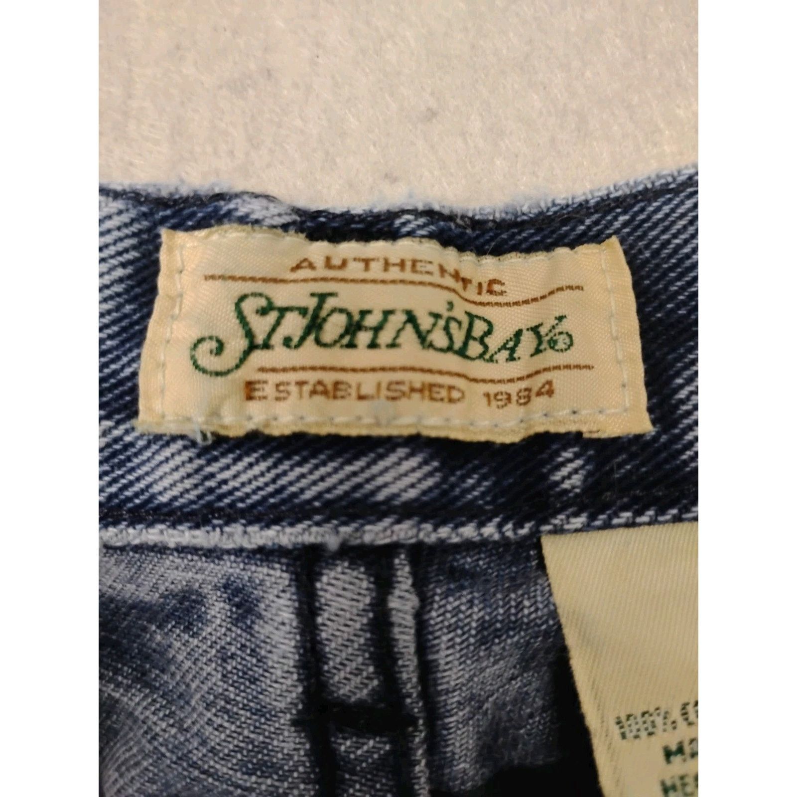 St. Johns Bay Saint Johns Bay (8) Womens Vintage Straight Blue Denim Jeans Size 30" / US 8 / IT 44 - 10 Thumbnail