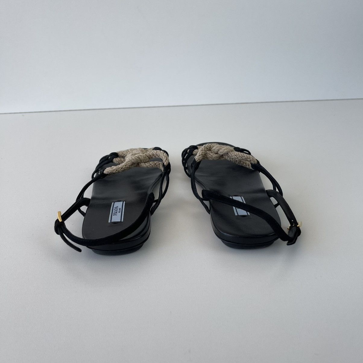 Prada Prada Milano Spartan Robe Leather Sandals Black Women’s Size US 8 / IT 38 - 4 Thumbnail