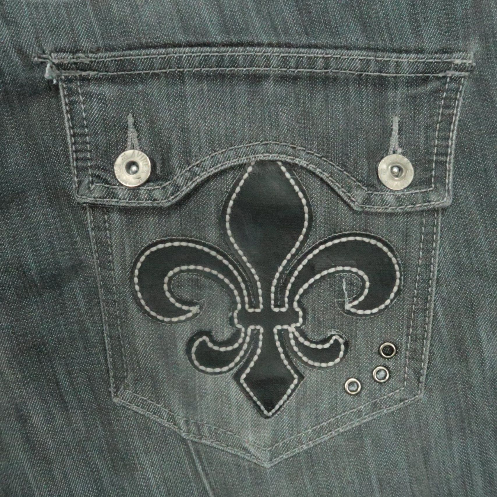 Avirex VINTAGE Avirex Jeans Mens 36x30 Gray 5 Pocket Baggy Wide Leg Embroidered Y2K Grunge Denim Size US 36 / EU 52 - 6 Thumbnail